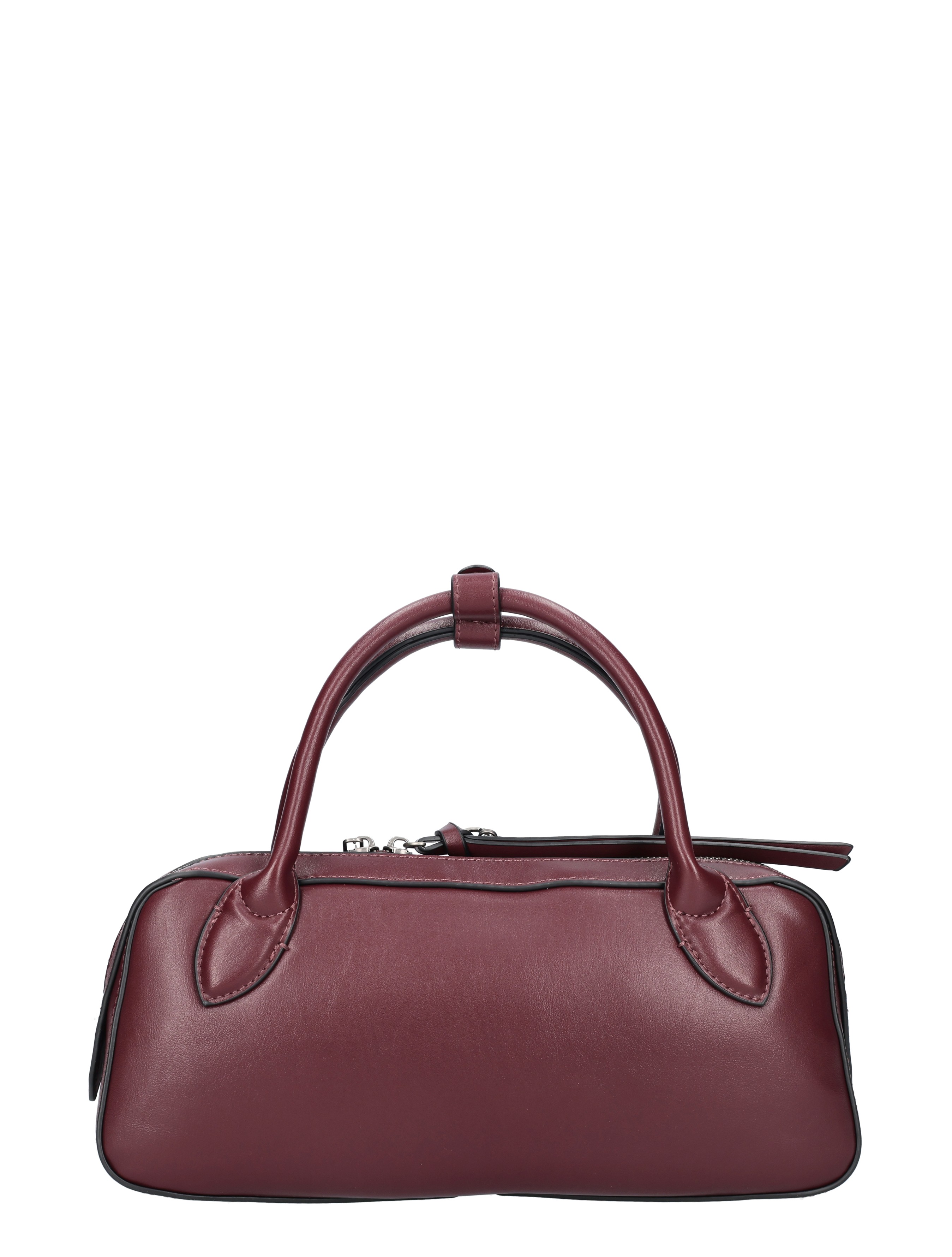 handtas, purse, burgundy, leren, riemen