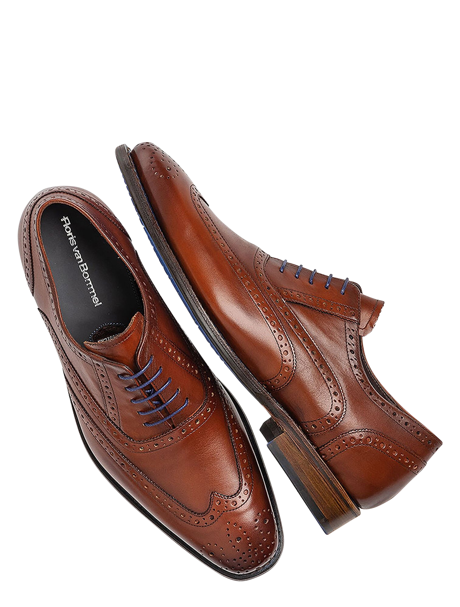 Floris van Bommel - De Loper SFM-30248 04.05 Dark Cognac H-Wijdte - Heren - Veterschoenen - Nette Veterschoenen - 46556_22_4