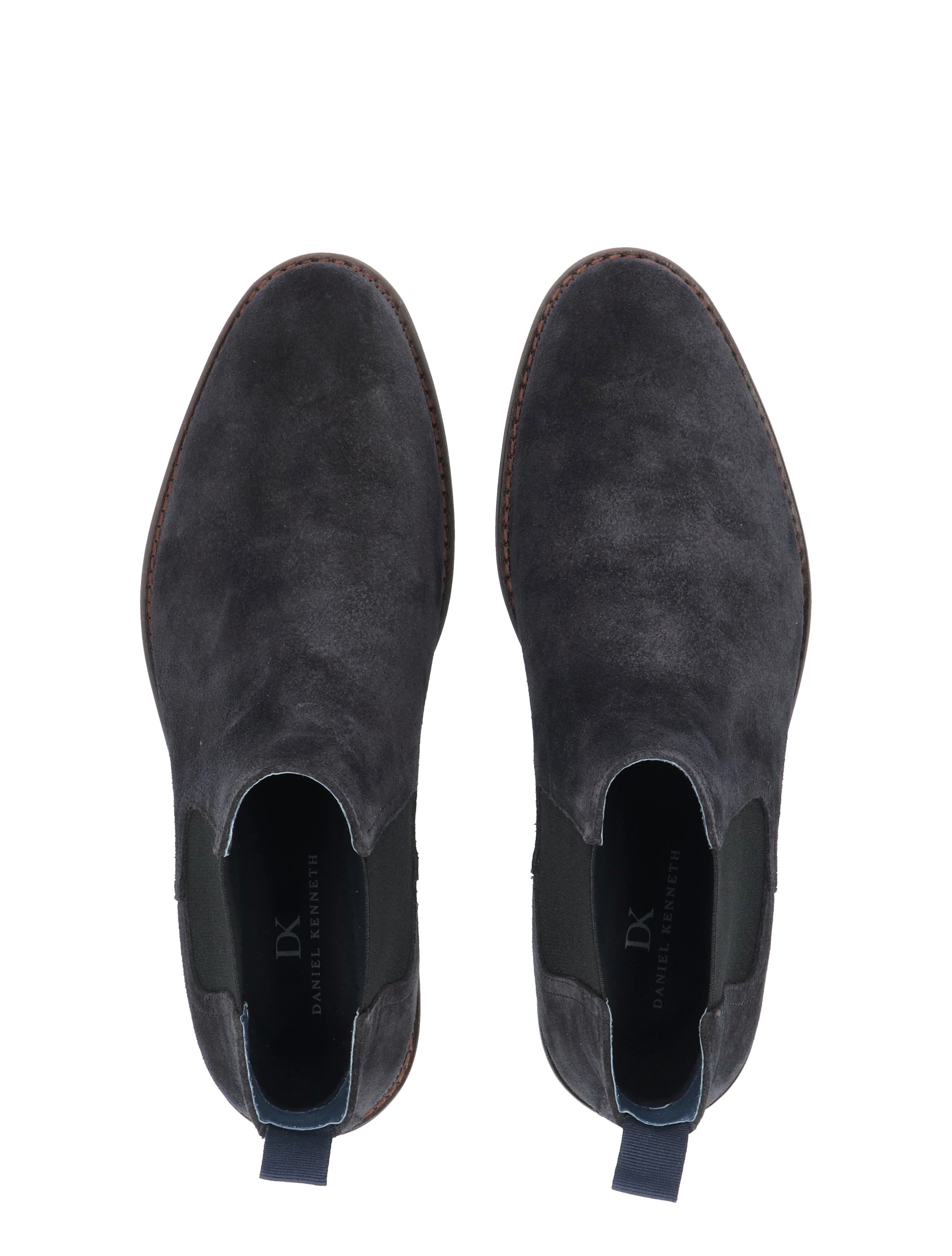 slippers, boots, slip-on, suede, blue-gray