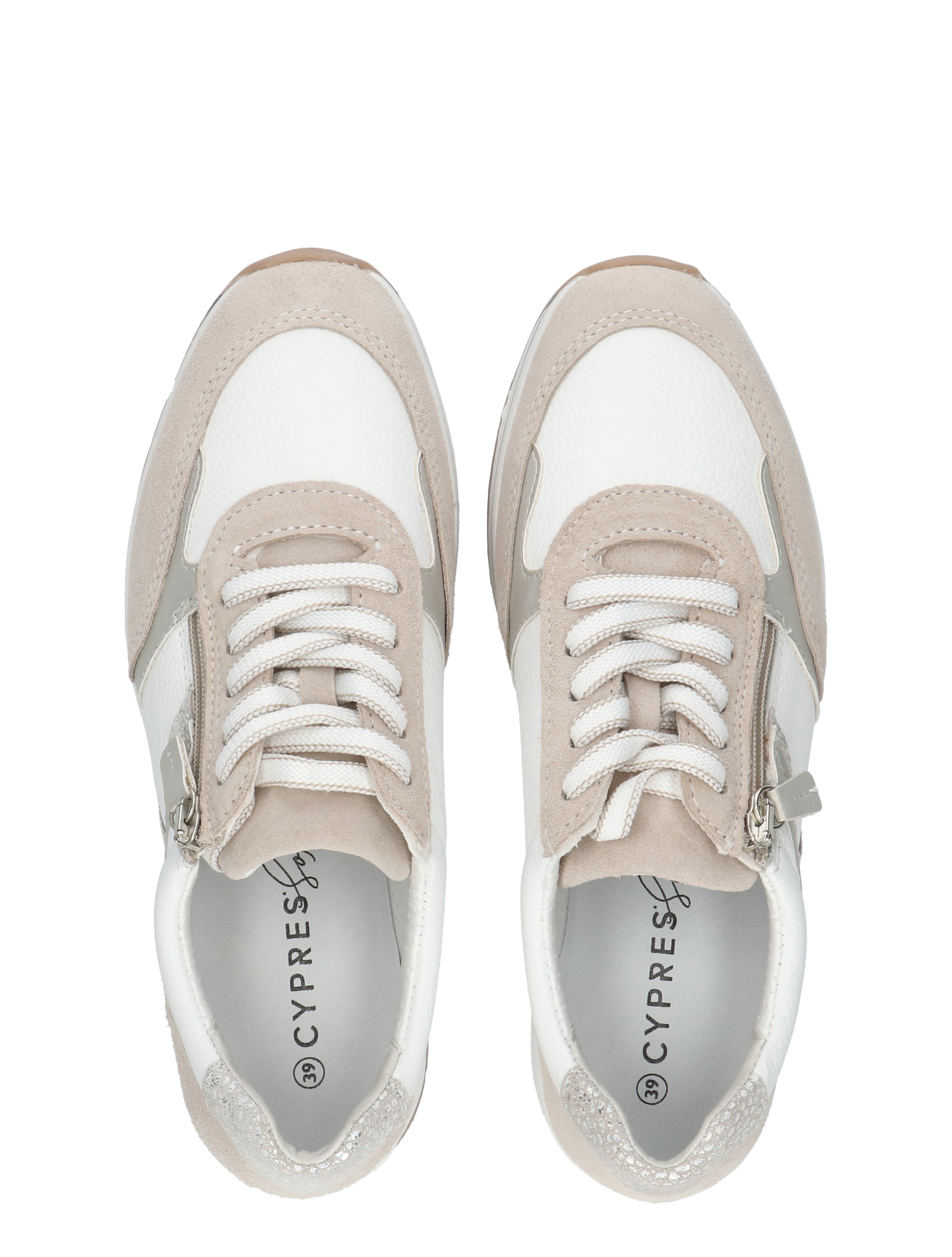 Cypres Soft - Zuby 2615610 13201 Cream Suede 1050 - Dames - Veterschoenen - Casual Veterschoenen - 50843_87_7