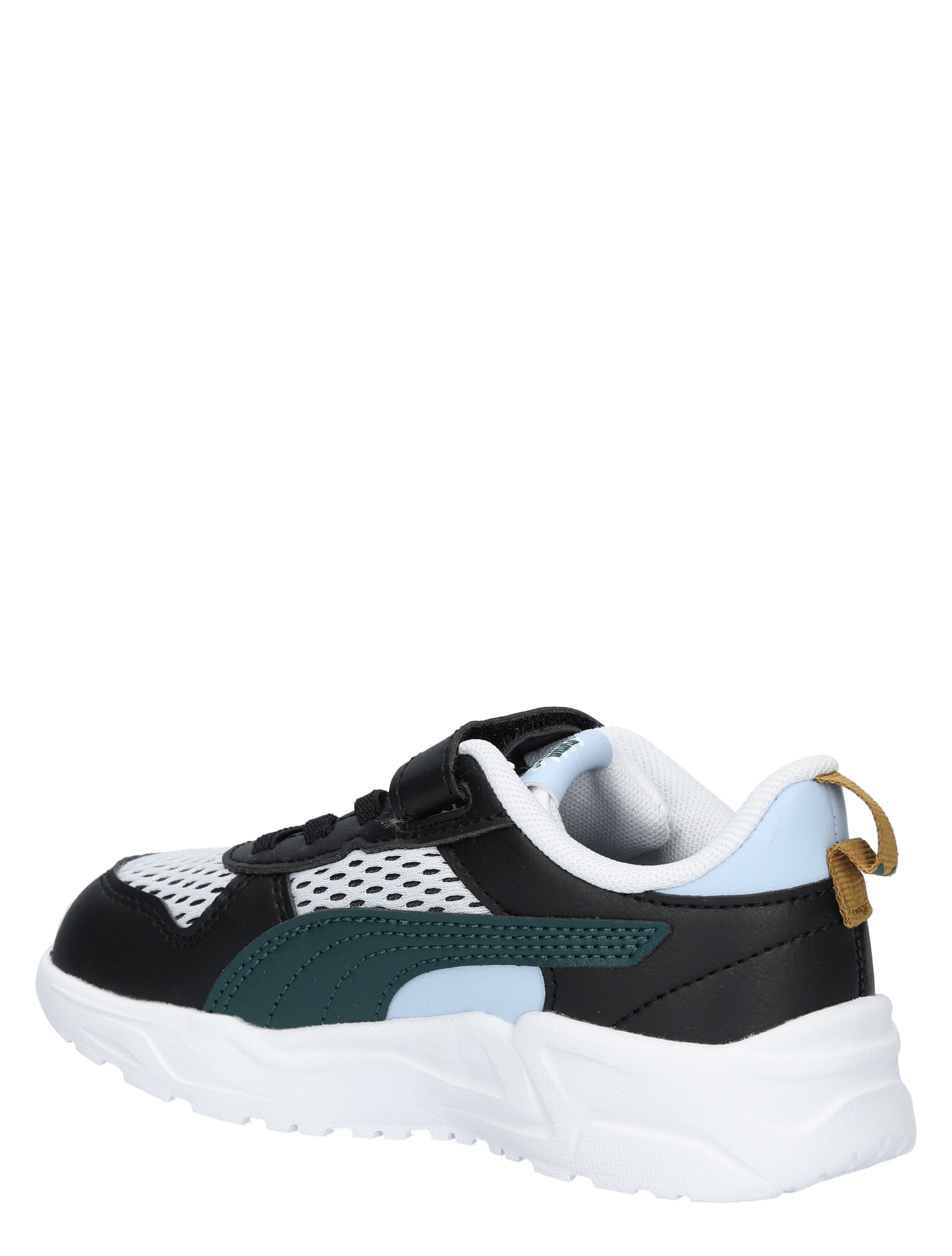 Puma - Trinity Velcro White Green - Meisjes - Jongens - Sneakers - Lage Sneakers - Lage Sneakers - Sneakers - 48090_86_4