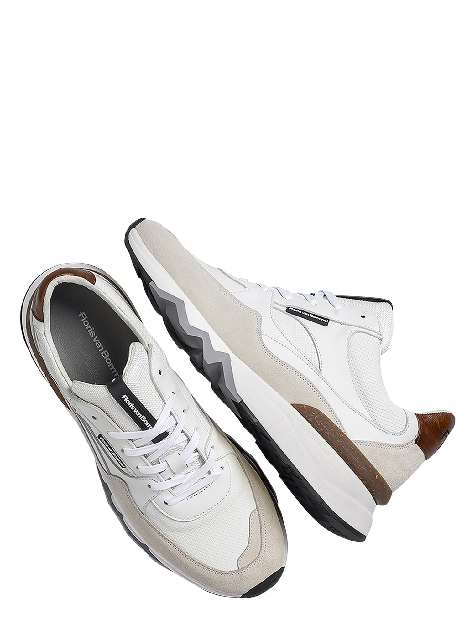 Floris van Bommel - De Zager 07.10 White G+ Wijdte - Heren - Lage Sneakers - Sneakers - 45213_88_2
