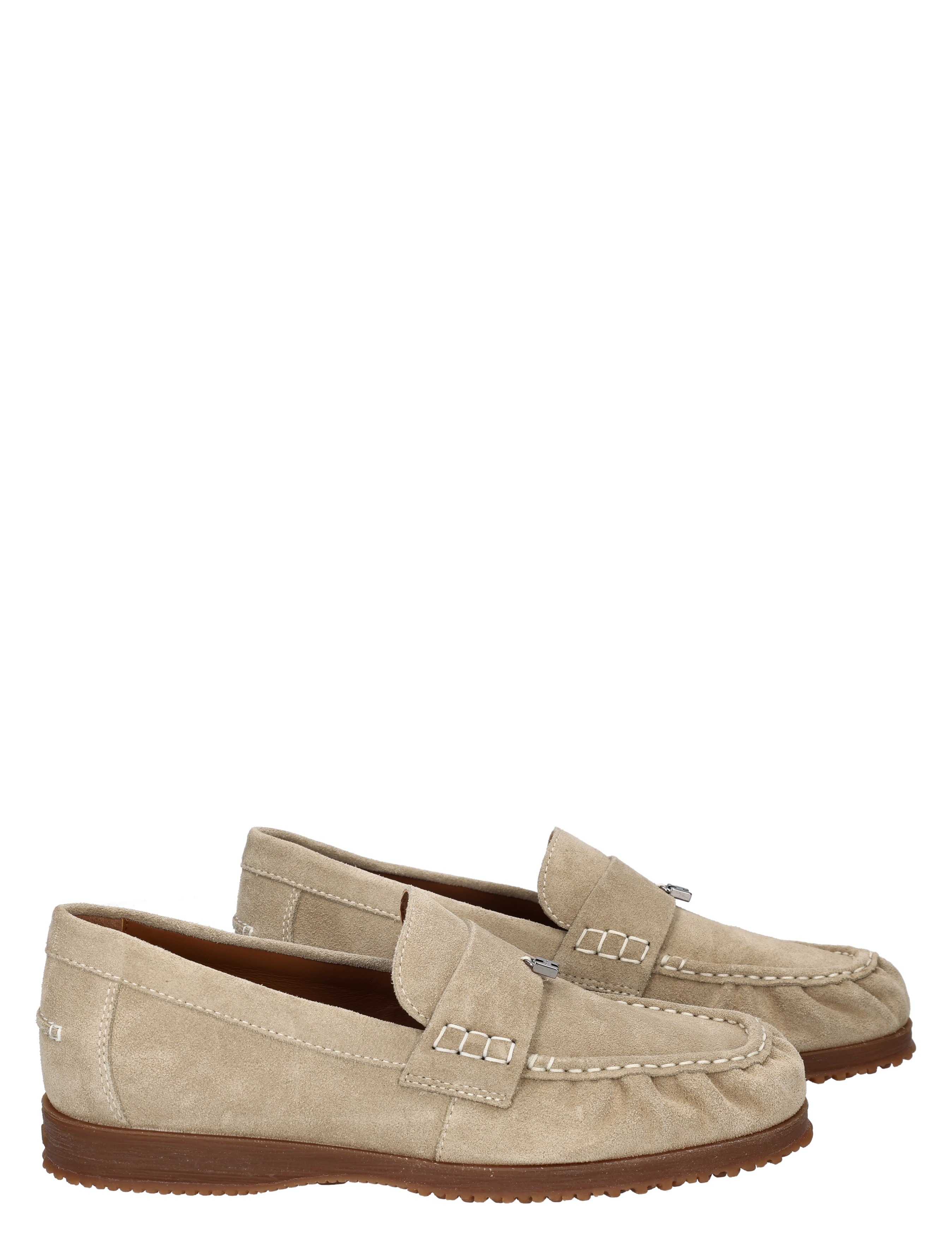 loafers, moccasins, suede, beige, penny loafer