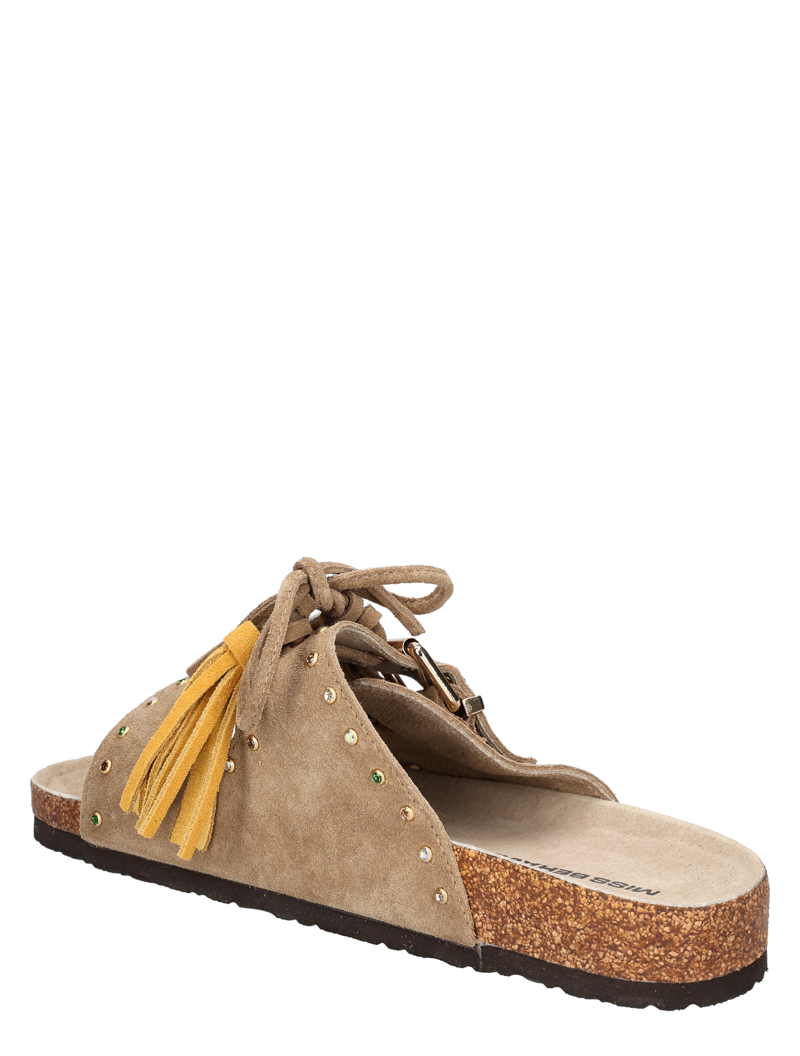Miss Behave - Zelue Light Brown Suede - Dames - Muiltjes - 50868_77_5