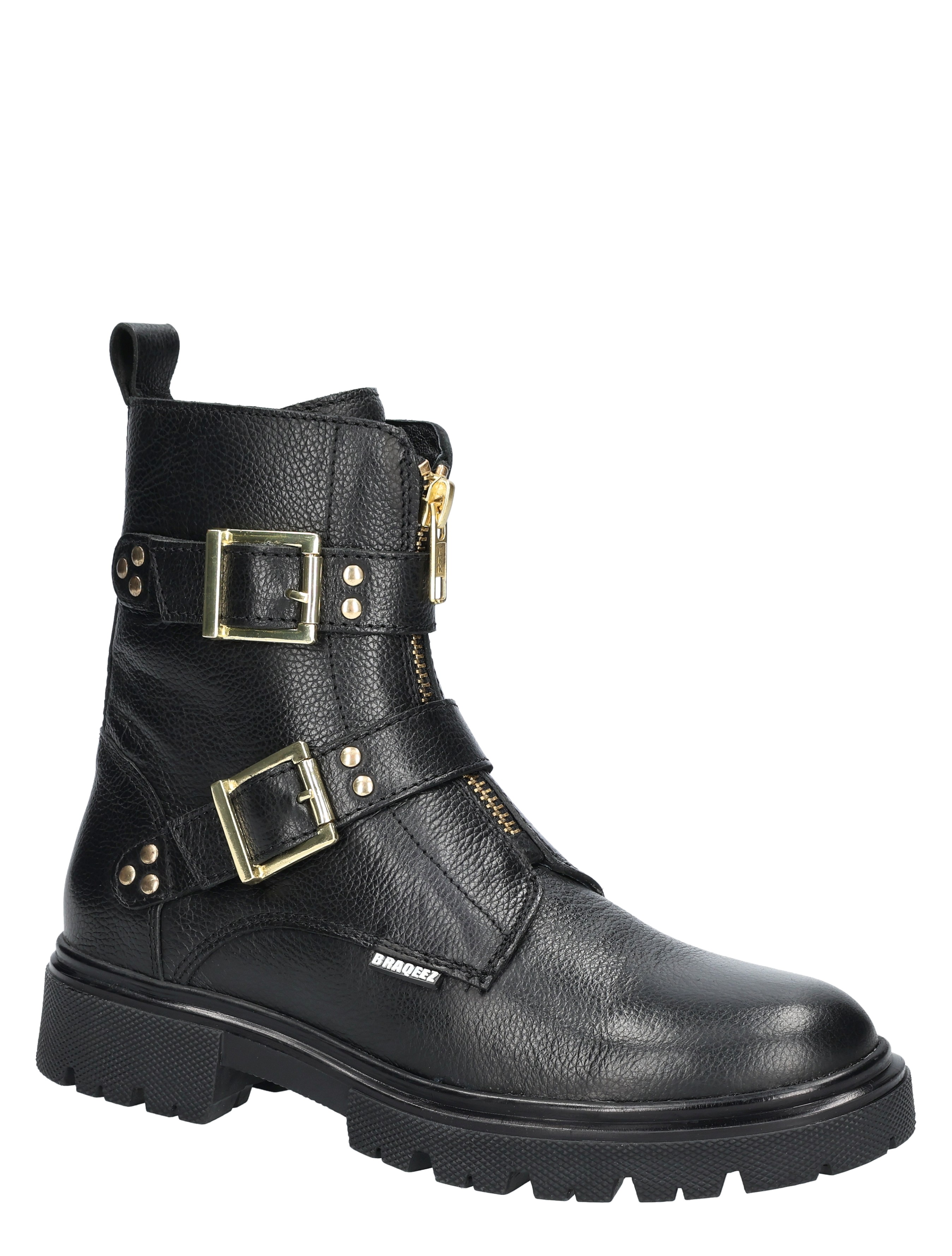 Braqeez - Mila Moxie Black - Meisjes - Boots - Biker Boots - 49451_11_3