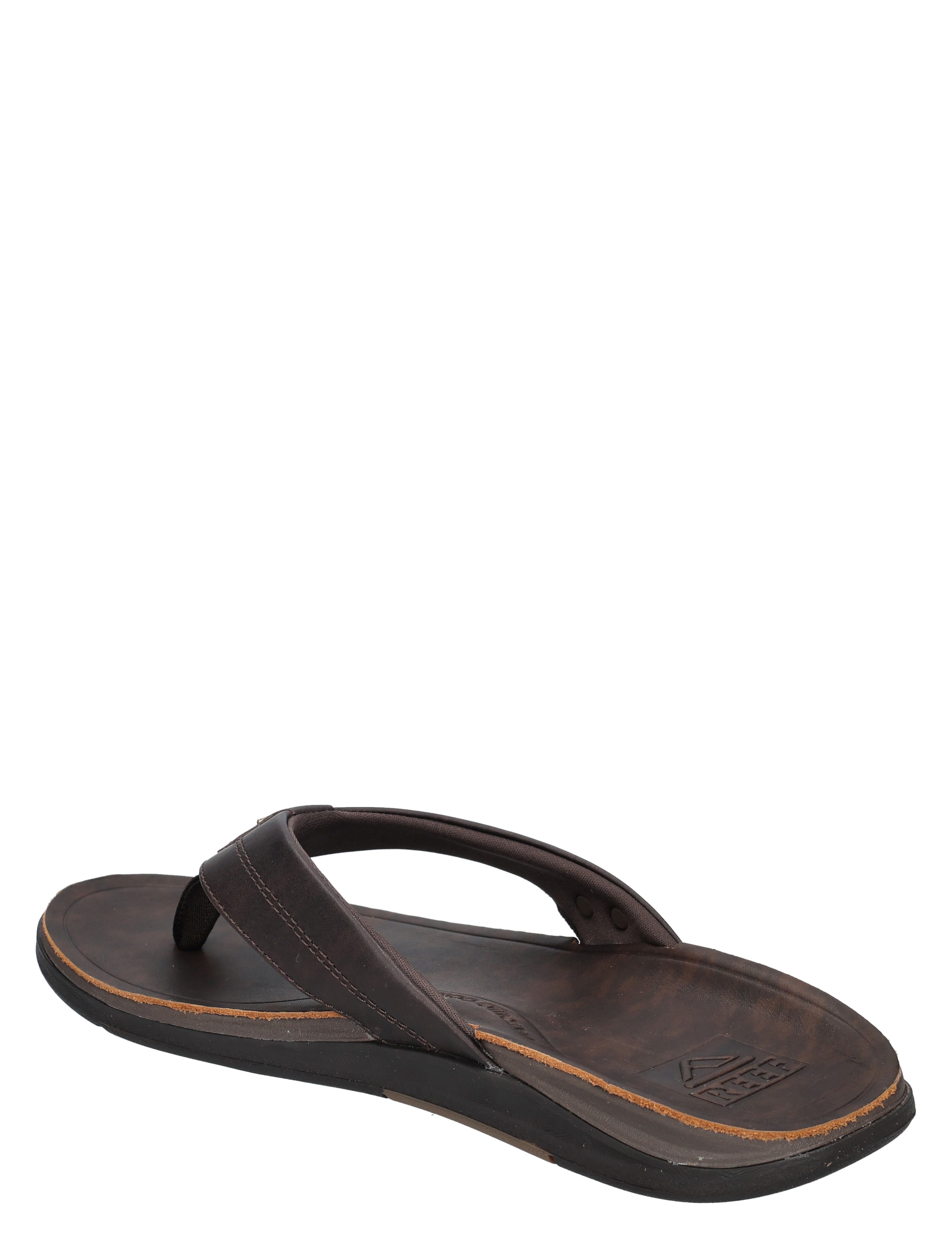 flip-flops, sandalen, donkerbruin, kunstleer, zool