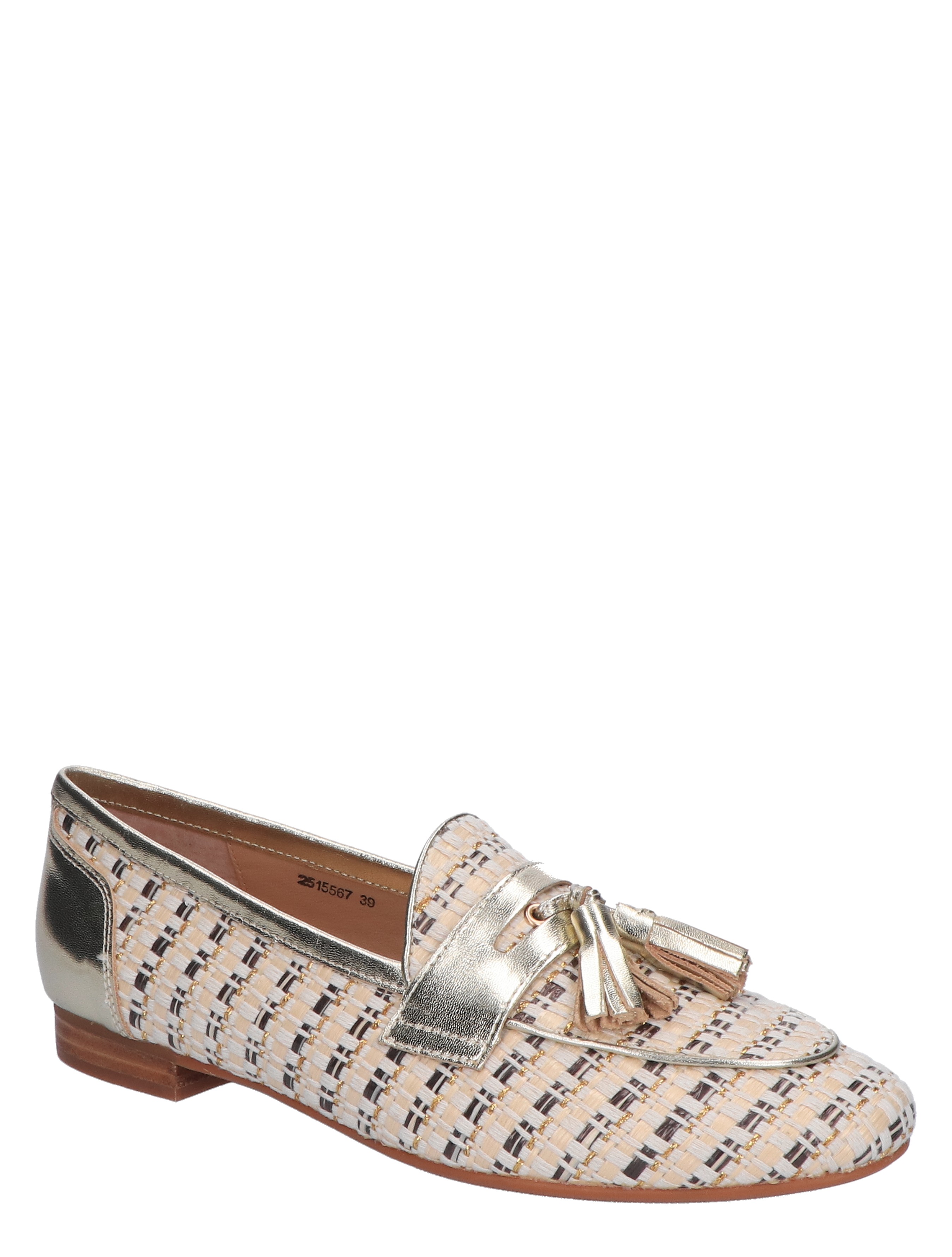 Di Lauro - Weslia Beige Silver - Dames - Loafers - 47646_77_3