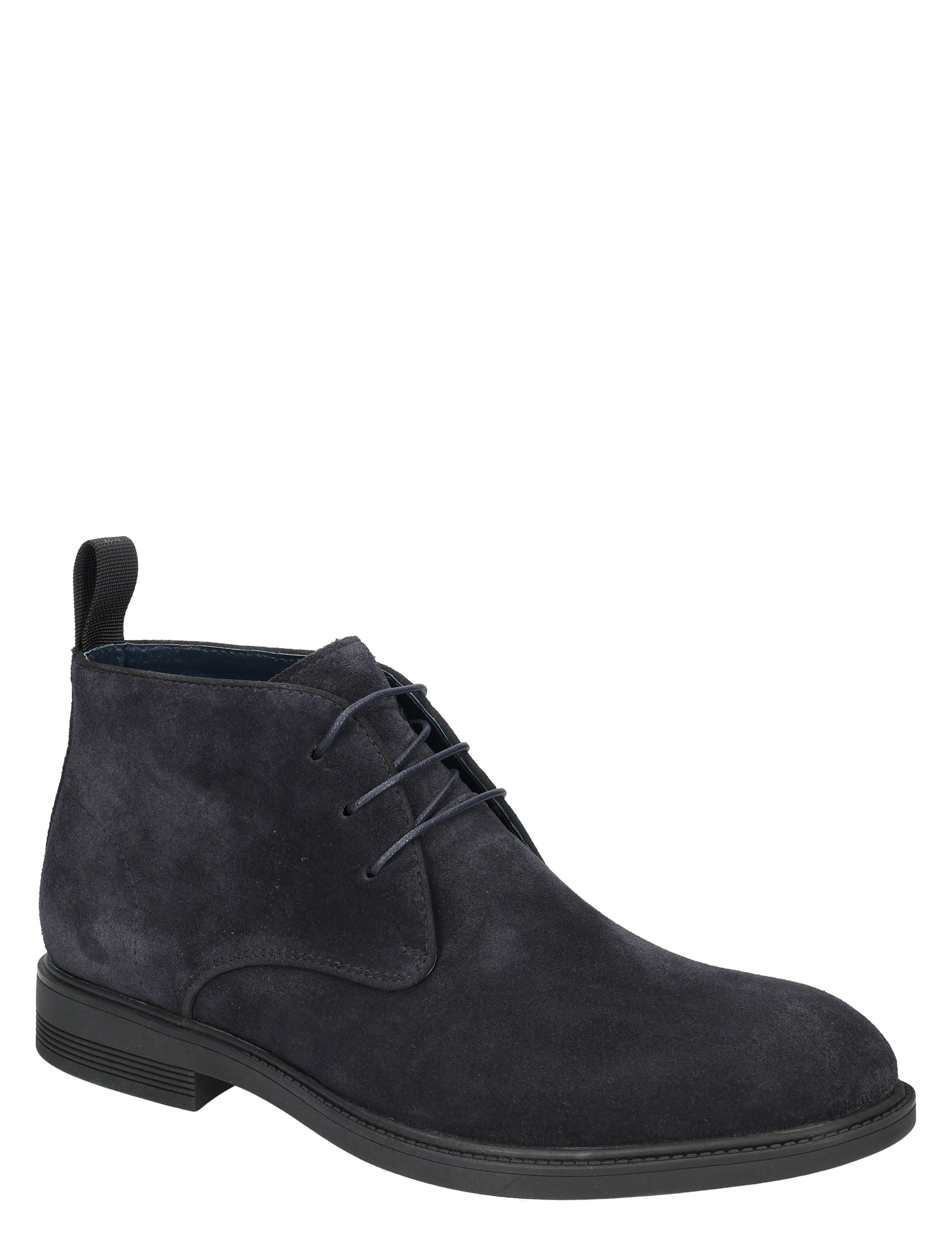 neaker, boot, suède, donkerblauw,  Chelsea-boot