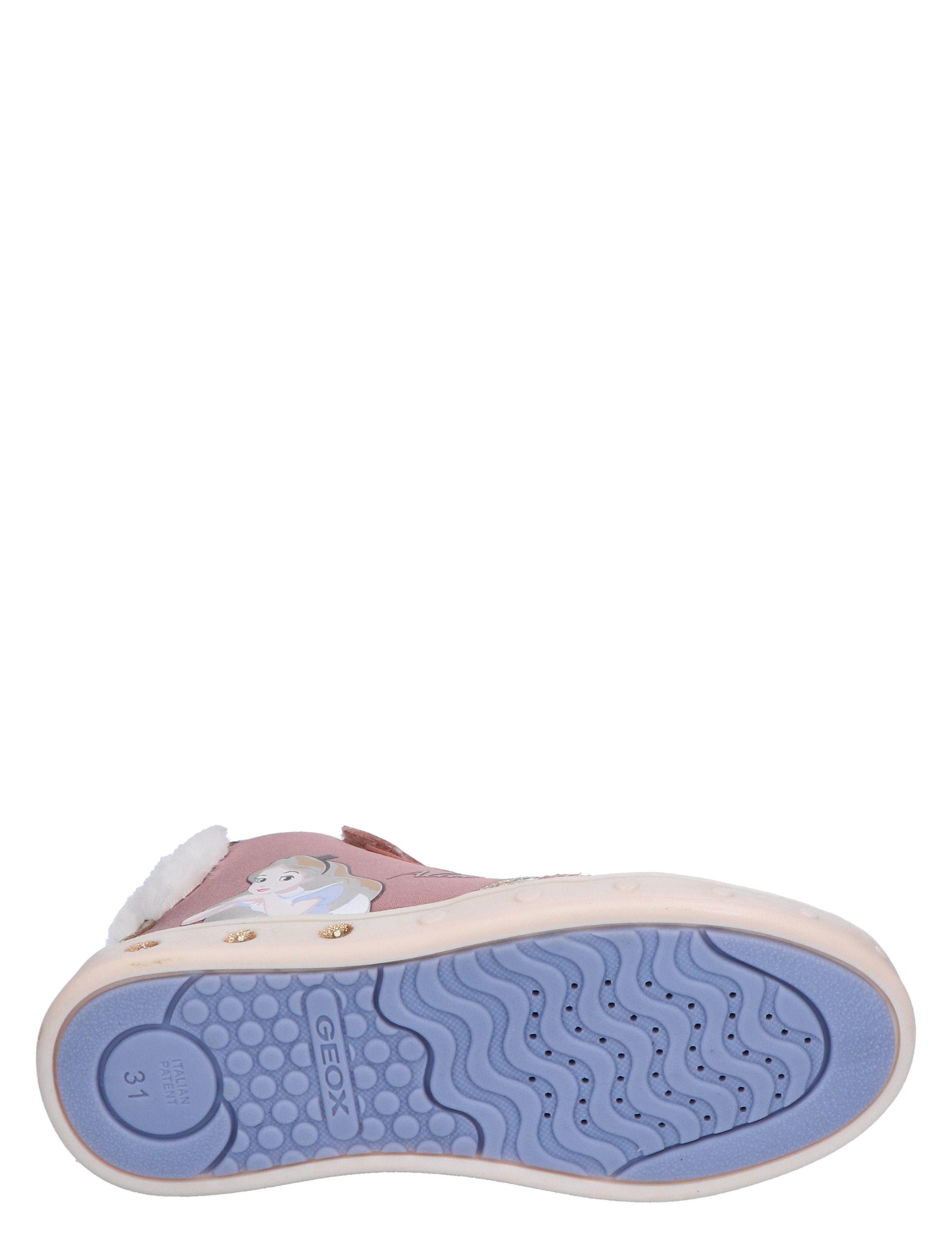 Geox - J468WG Rose Platinum - Meisjes - Sneakers - Hoge Sneakers - Klittenbandschoenen - 45416_48_8