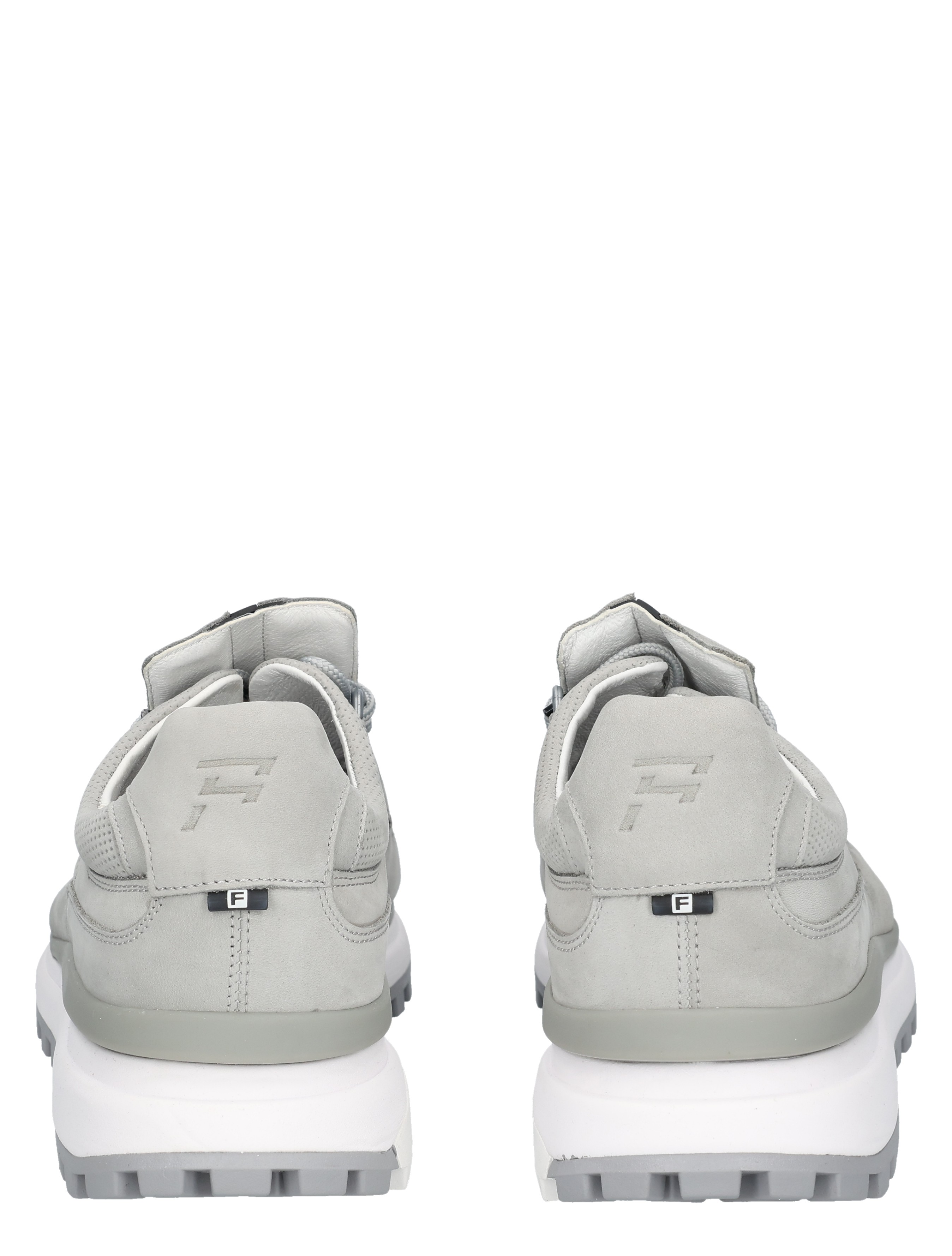 sneaker, sportschoen, loper, grijs, sleek, lightweight, leren, kuit