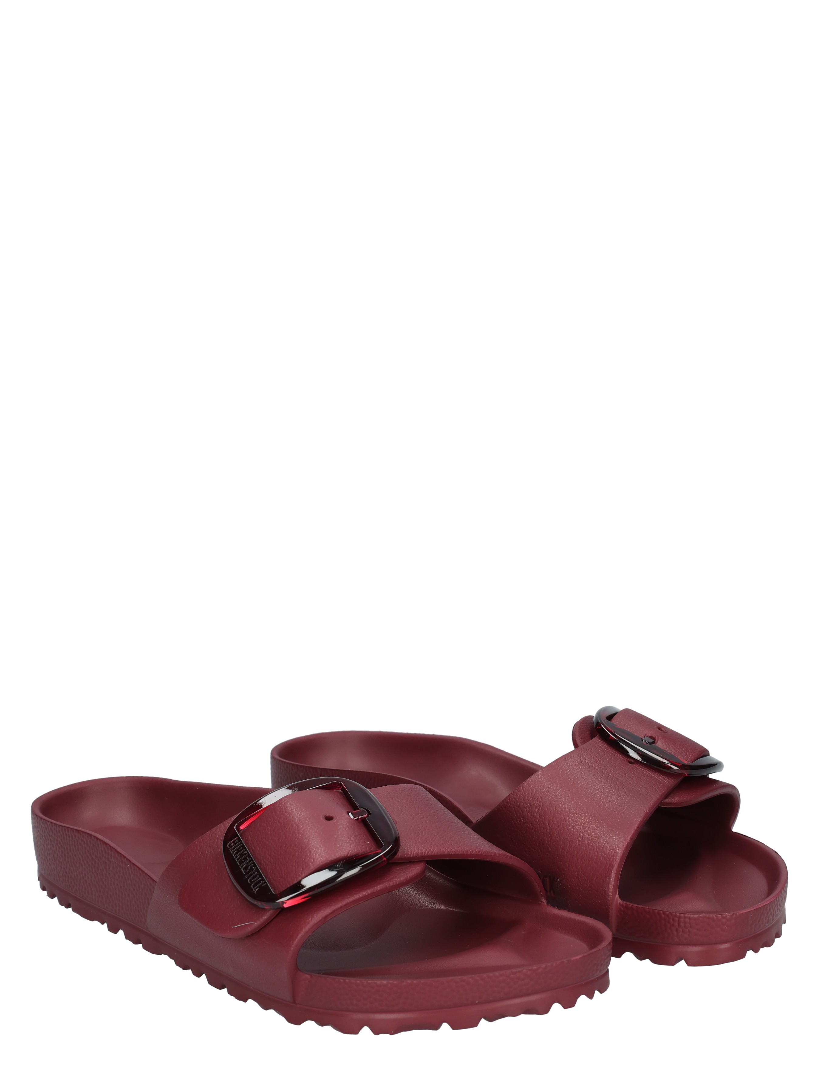 slippers, sandalen, rubberen, rode, dubbelgesp
