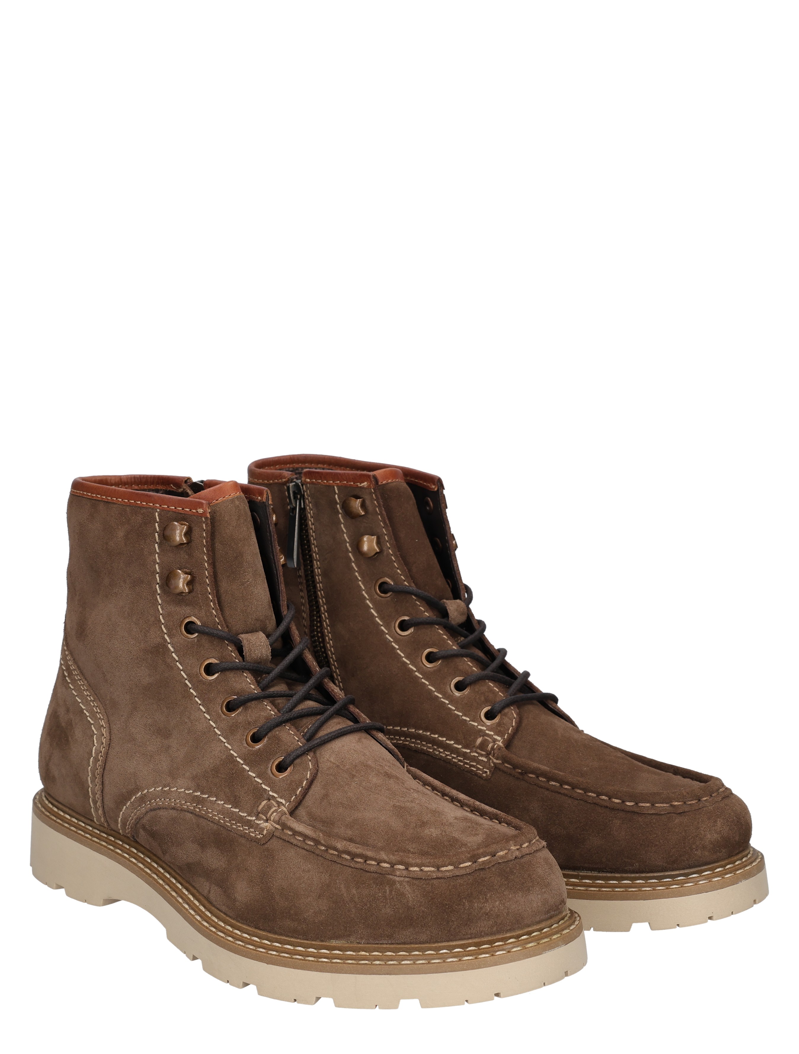 boots, bruine boots, laarzen met veters, suede leren, enkellaarzen