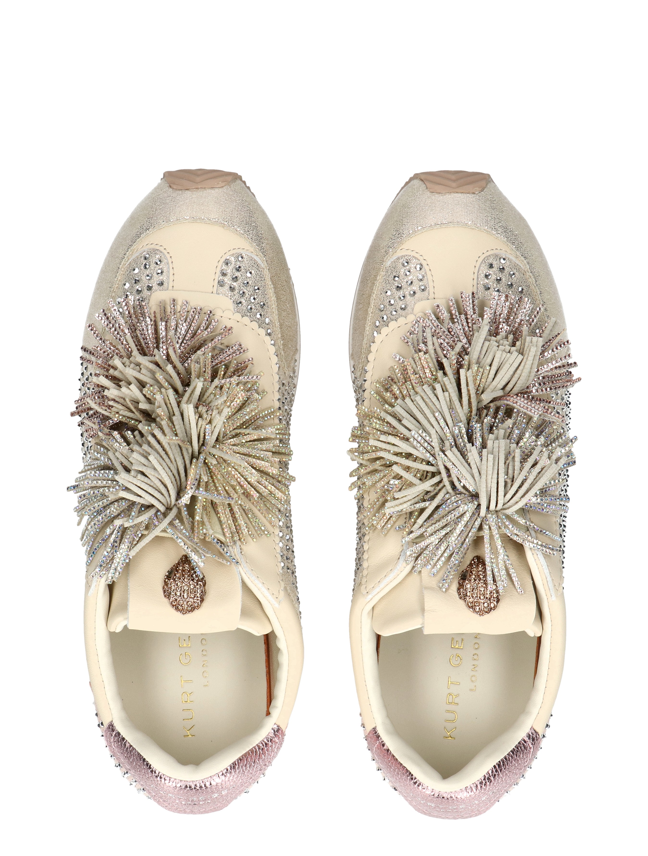 Kurt Geiger - Islington PomPom Sneaker Metal Combi - Sneakers - Dames - Lage Sneakers - 49593_53_8