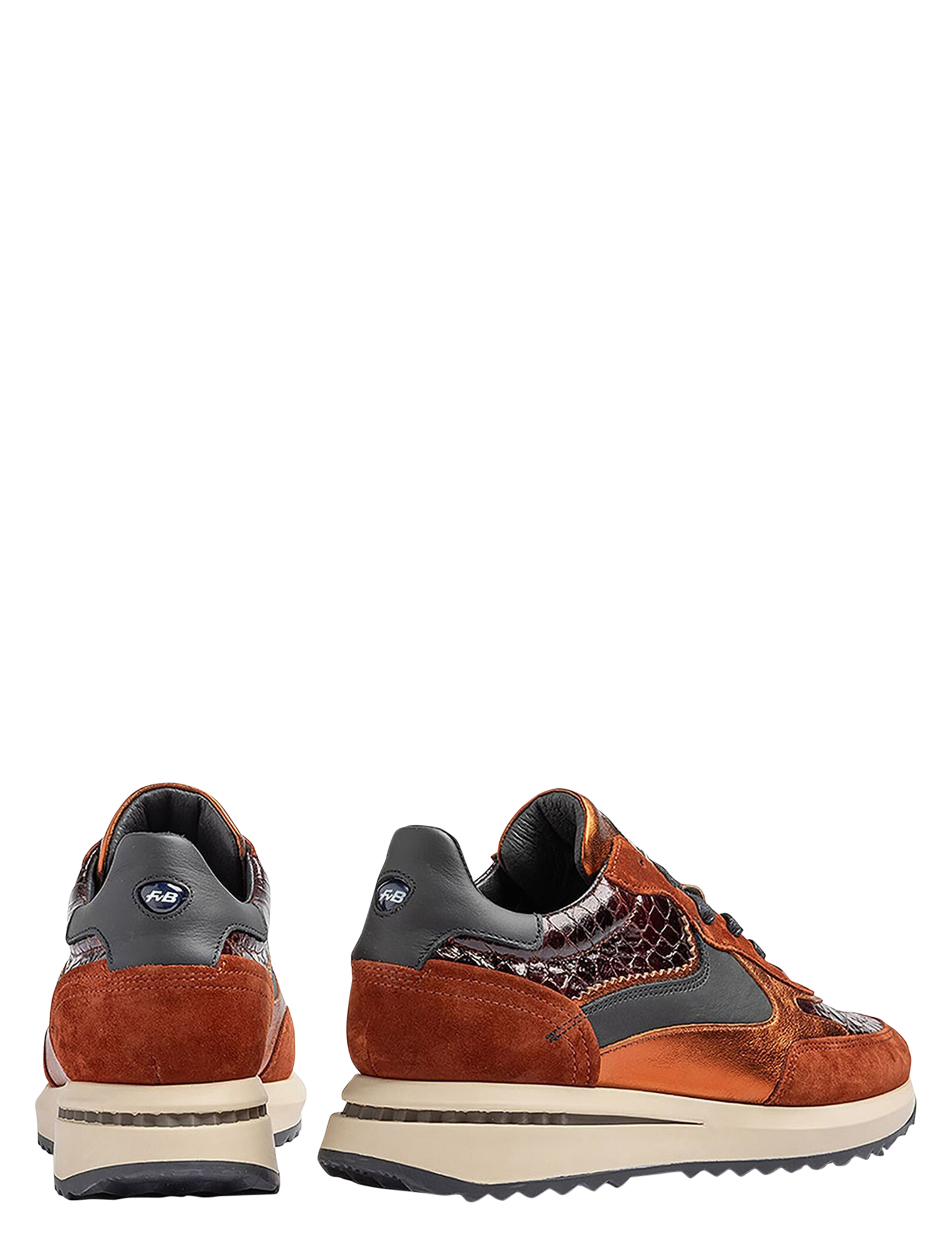 Floris van Bommel - Sumi 09.01 Cognac G-Wijdte - Sneakers - Dames - Lage Sneakers - 46507_02_2
