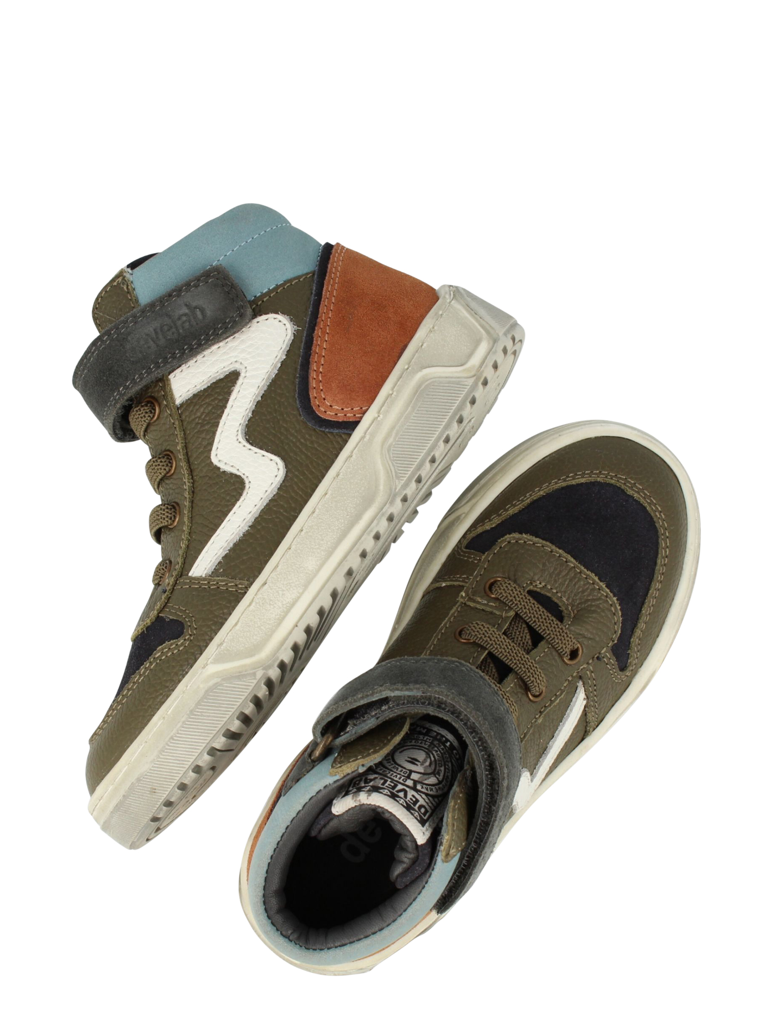 Develab - 44357 559 Kaki Fantasy - Jongens - Sneakers - Hoge Sneakers - 46705_66_4