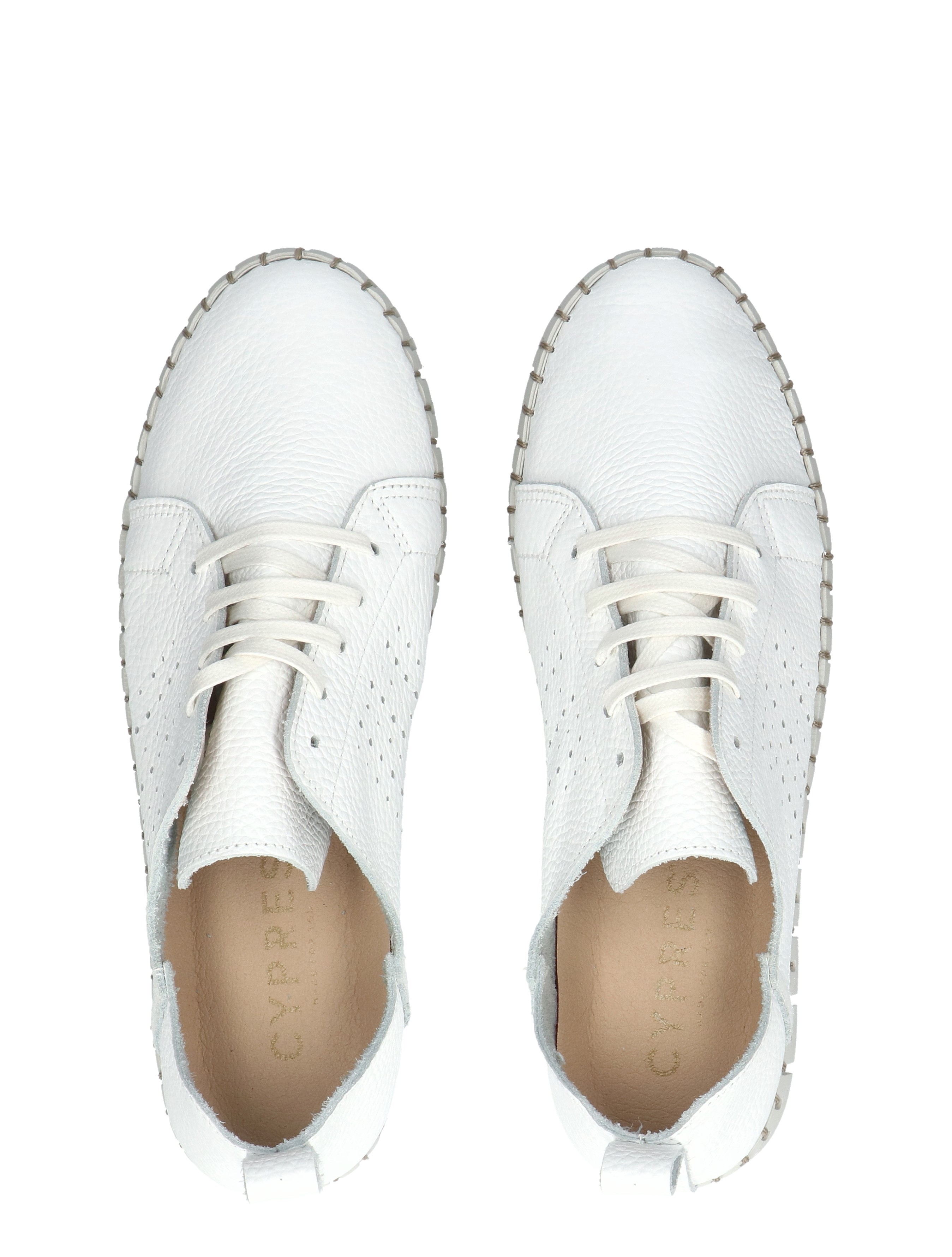 wit schoenen, lederen loafers
