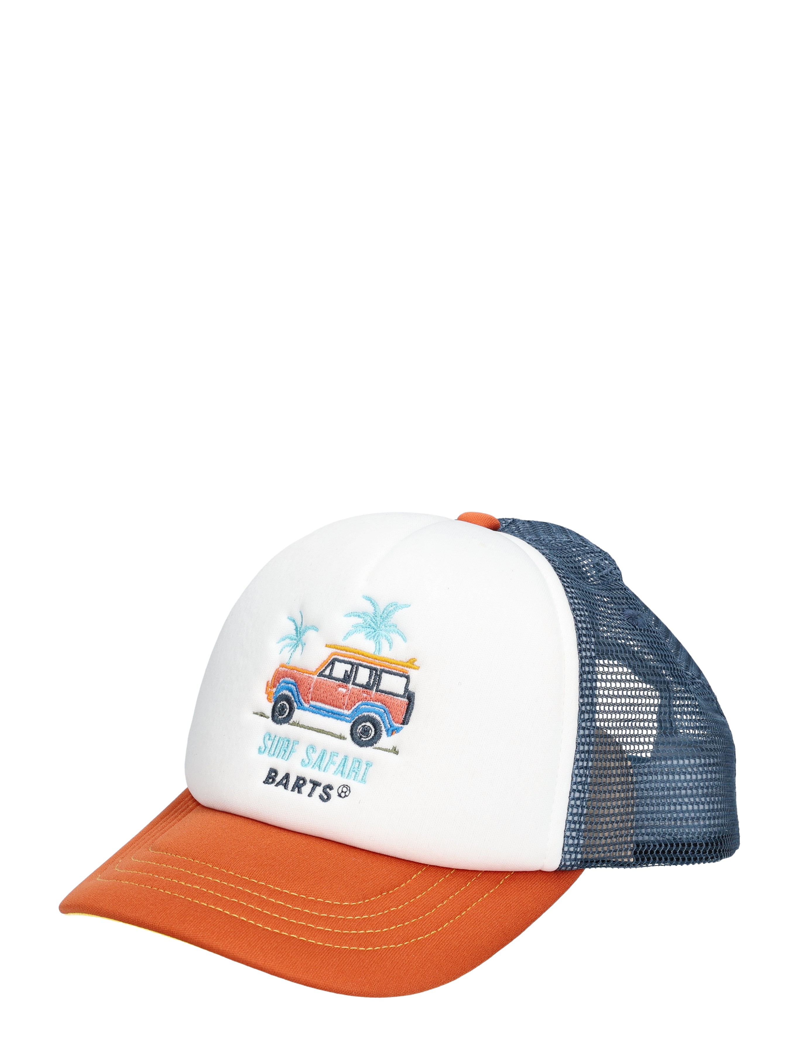 truck, surf, hat, orange, mesh