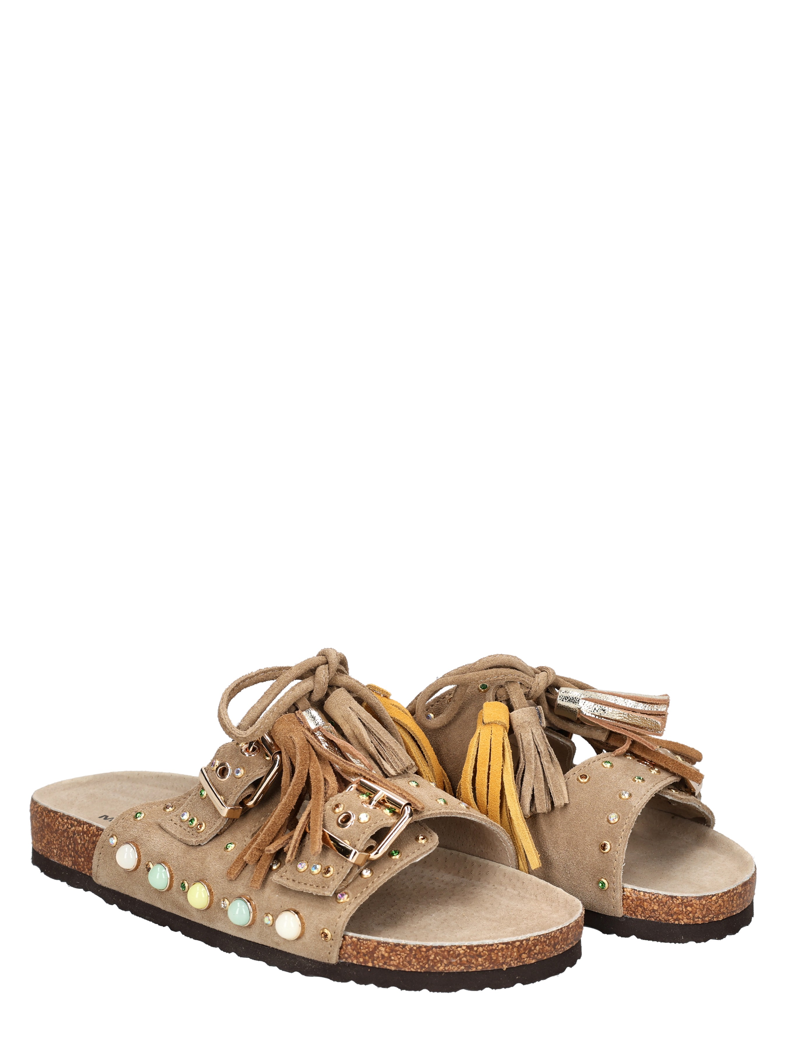 Miss Behave - Zelue Light Brown Suede - Dames - Muiltjes - 50868_77_6
