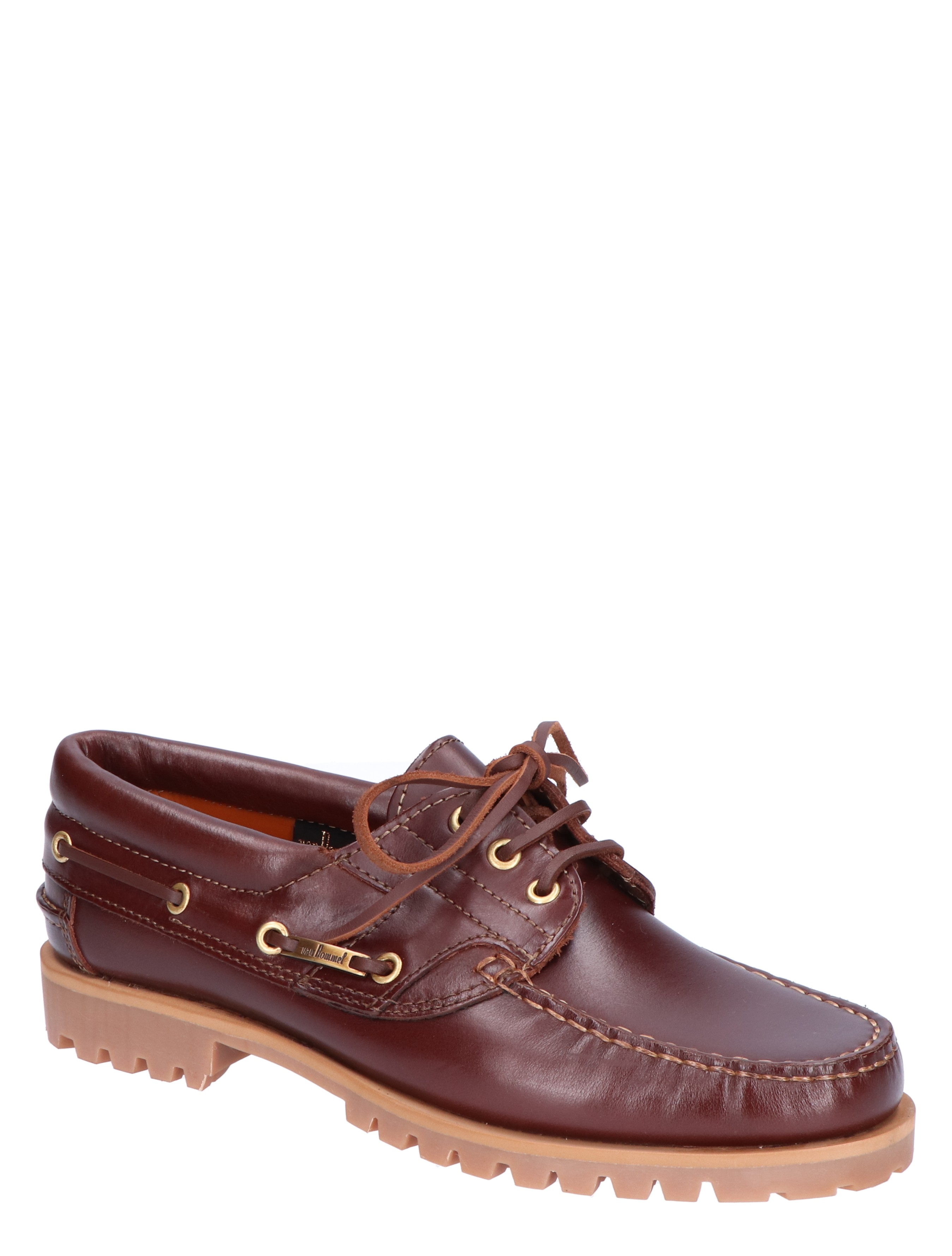 Van Bommel - 30001 Boat Shoe 27-01 Brown G-Wijdte - Heren - Veterschoenen - Casual Veterschoenen - 18374_22_3