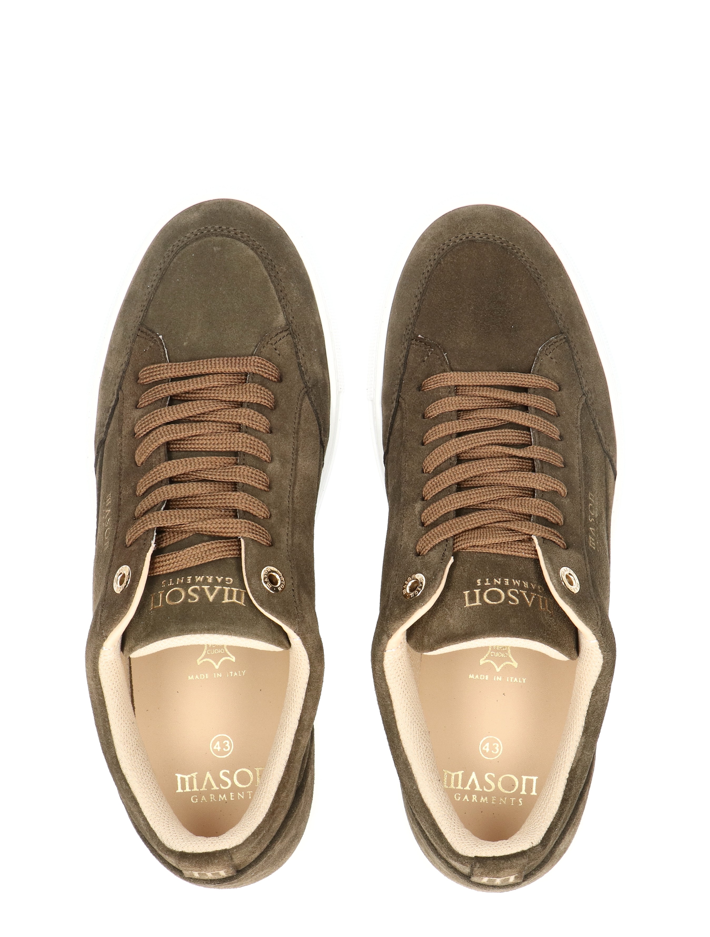 sneakers, bruin, gespieds, suède, made in italy