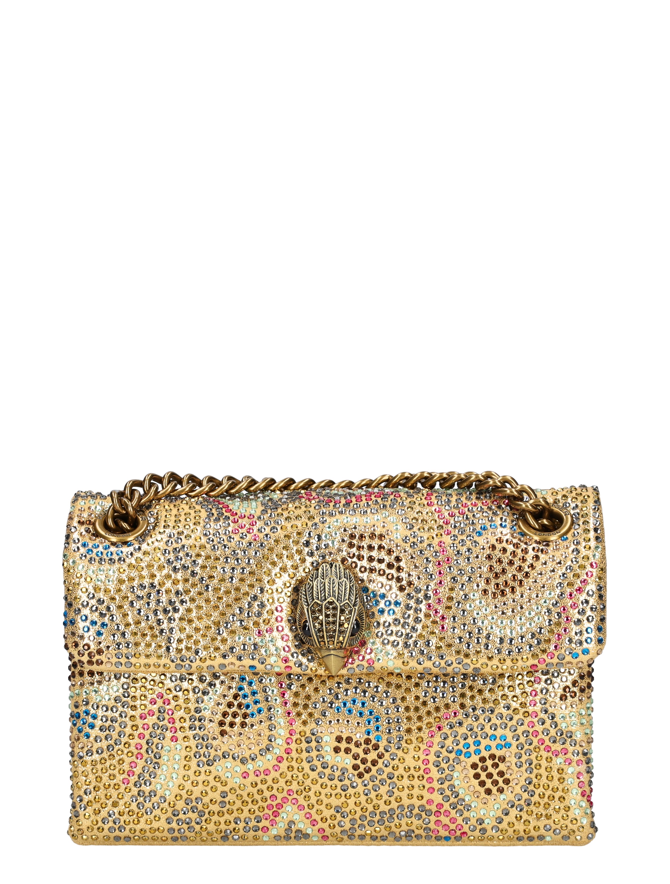 Kurt Geiger - Fabric Mini Kensington Bag 94 Musterd - Dames - Schoudertassen - 49583_53_1