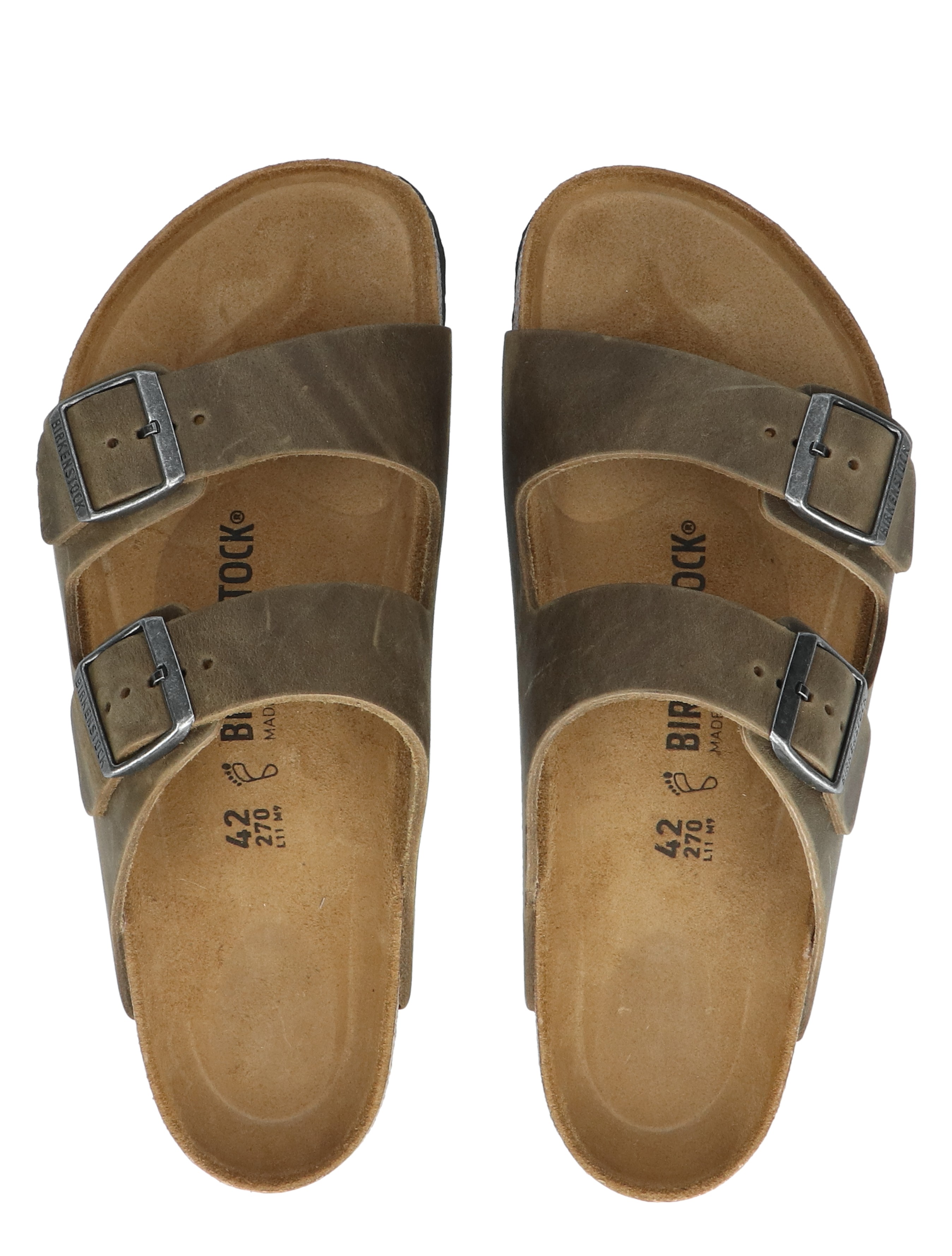 Birkenstock - Arizona-7 Faded Khaki Regular - Heren - Slippers - 47023_66_1