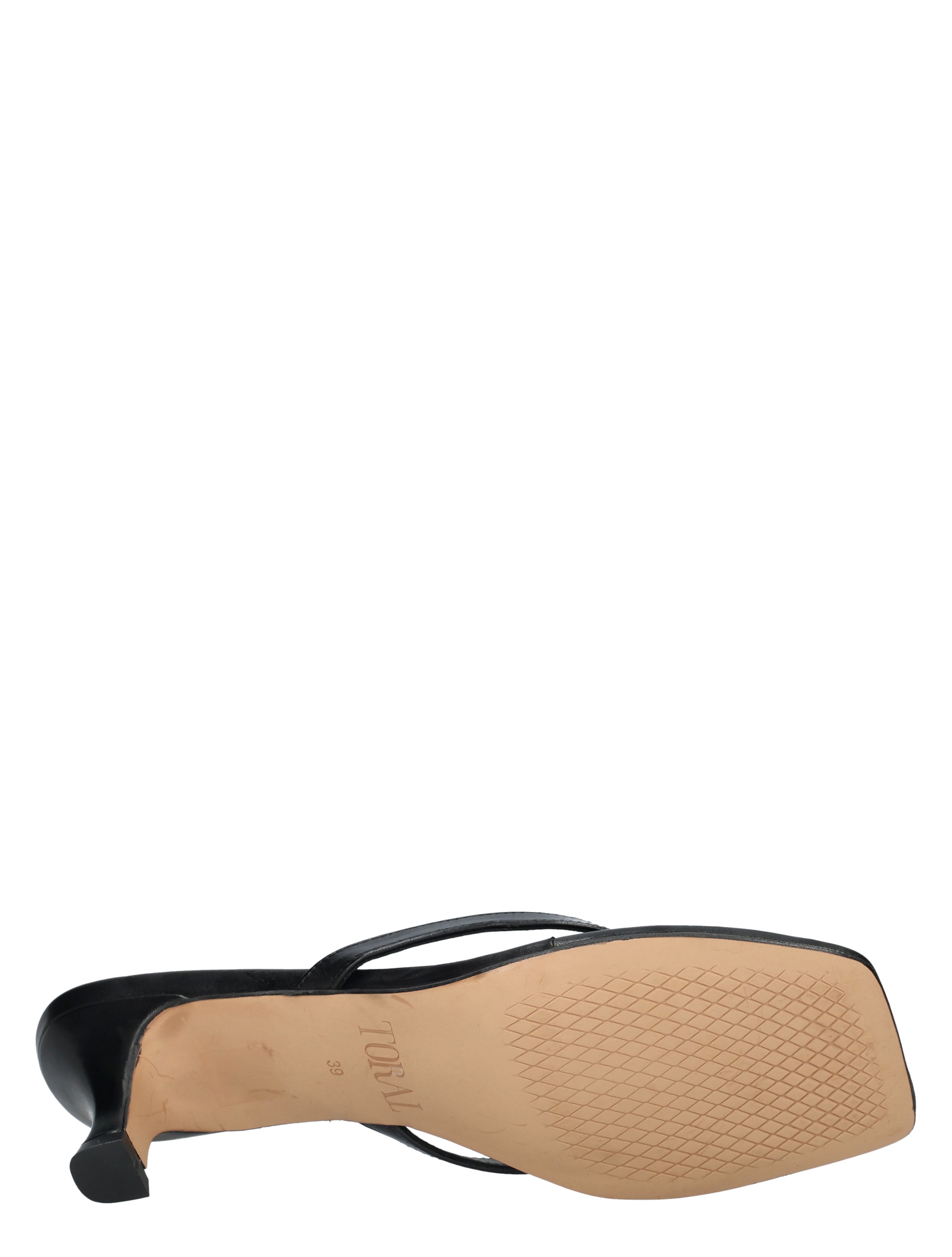 sandaal, zwart, hiel, riempje, zool, leer