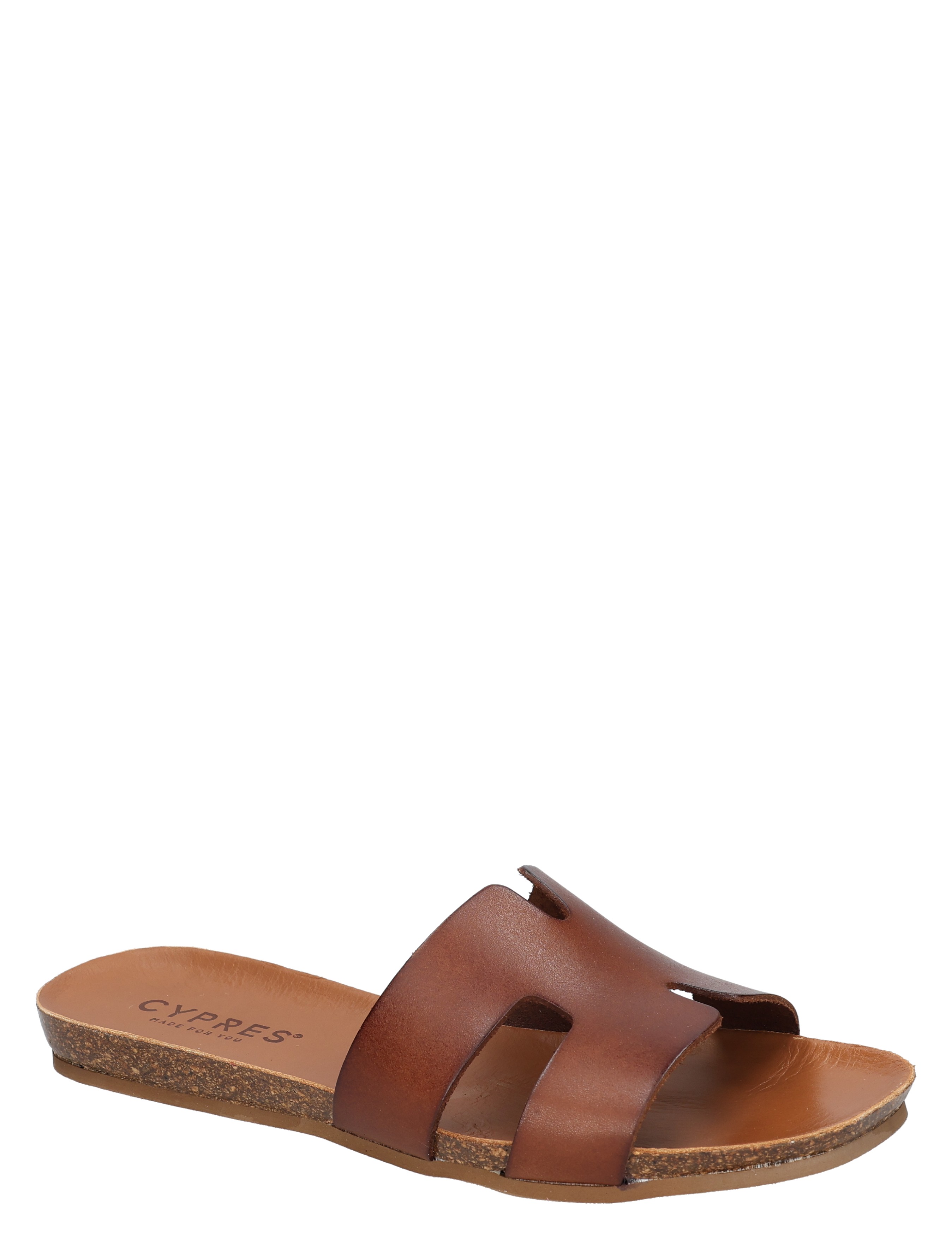 sandalen, hoge zool, bruine leren, open teenslipper, crocodillenleer?