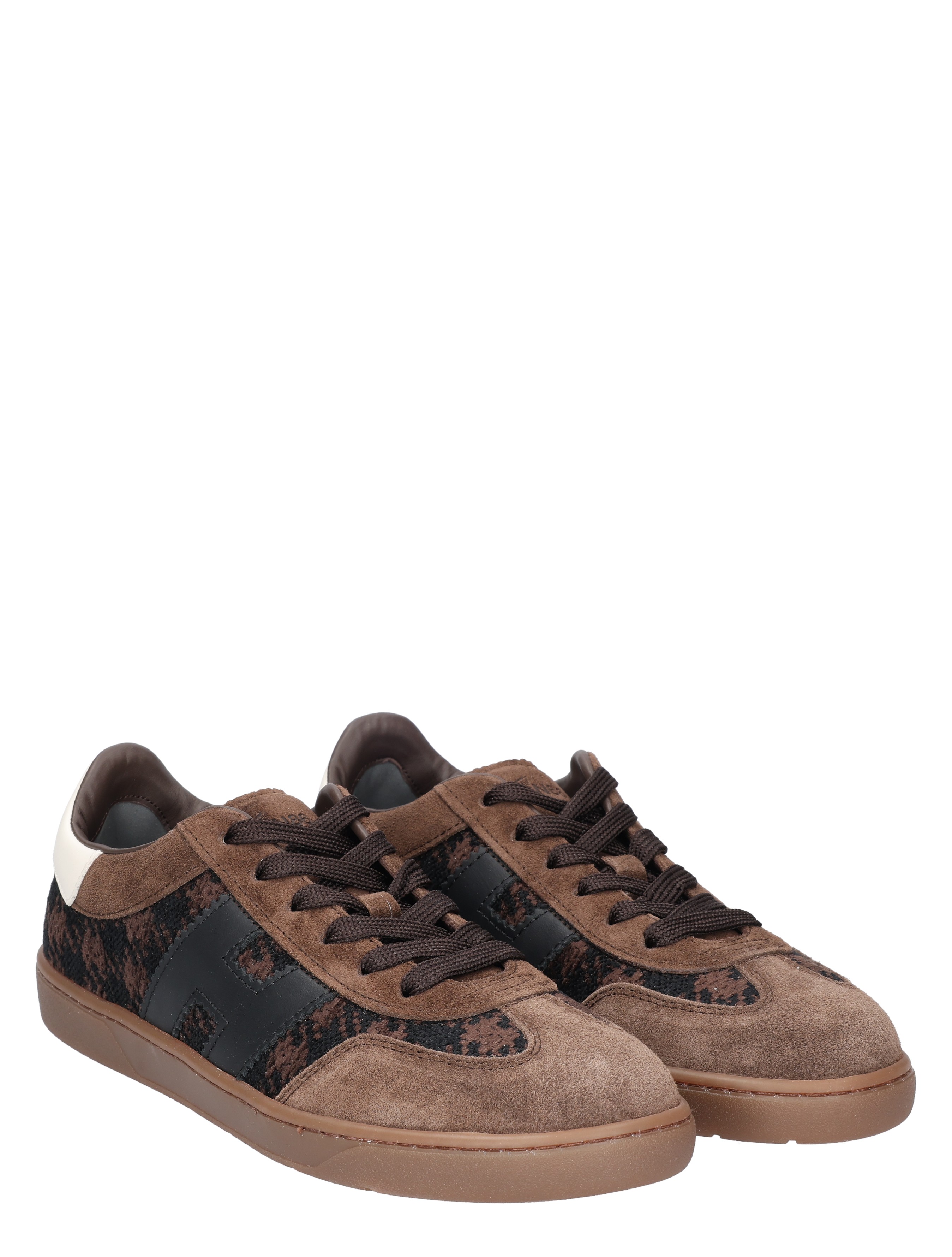 sneakers, bruine kleur, suede, luxe structuur, heren/kleding schoenen
