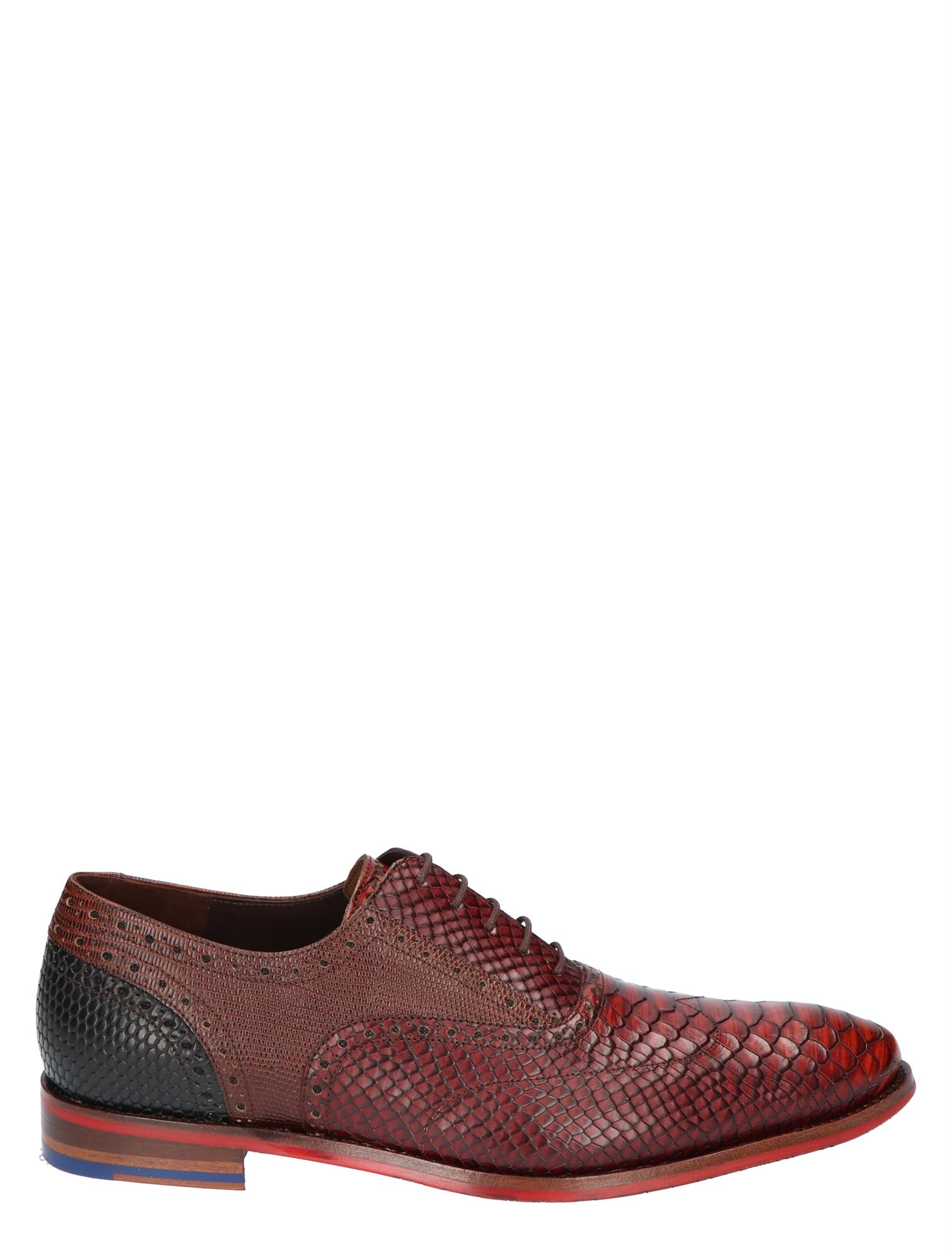 Floris van Bommel - De Stapper SFM-30238 05.16 Dark Cognac G+ Wijdte - Heren - Veterschoenen - Nette Veterschoenen - 26970_22_1