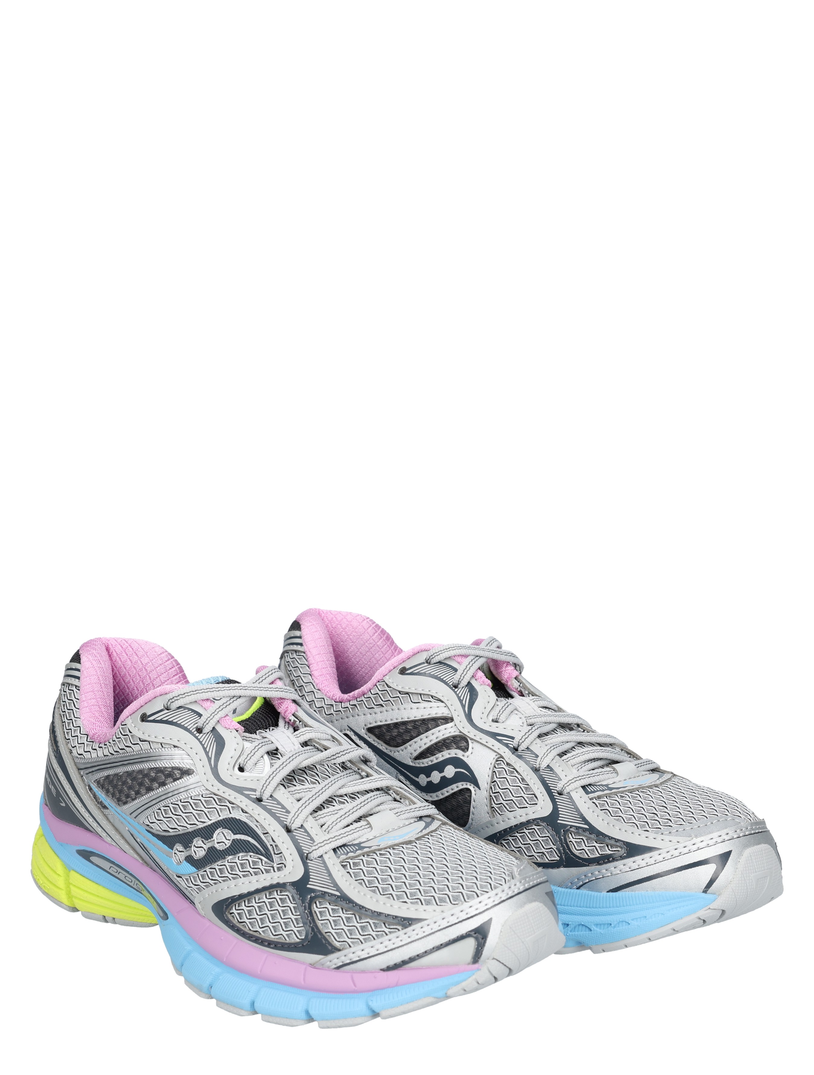 sportschoenen, hardloopschoenen, mesh bovenwerk, grijs, multicolor zool