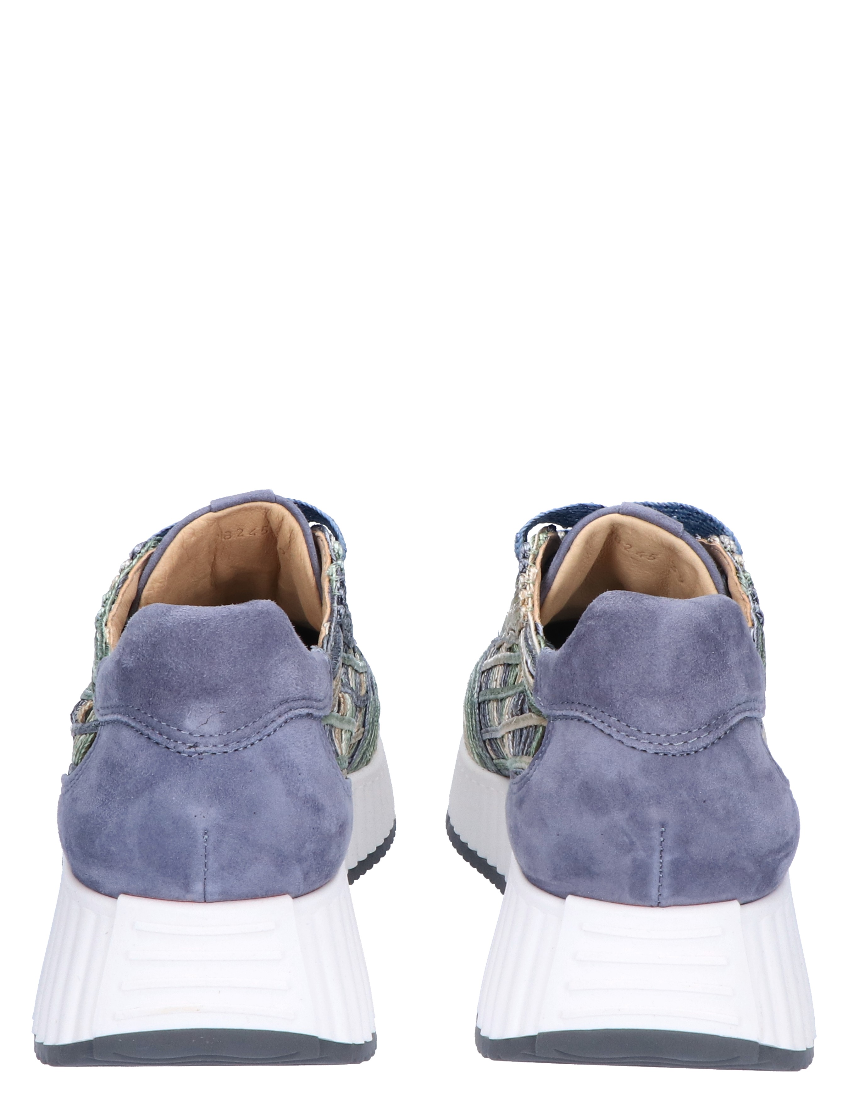 Softwaves - 8.95.01 019 Rafia Multi Denim - Dames - Veterschoenen - Casual Veterschoenen - 47456_73_6