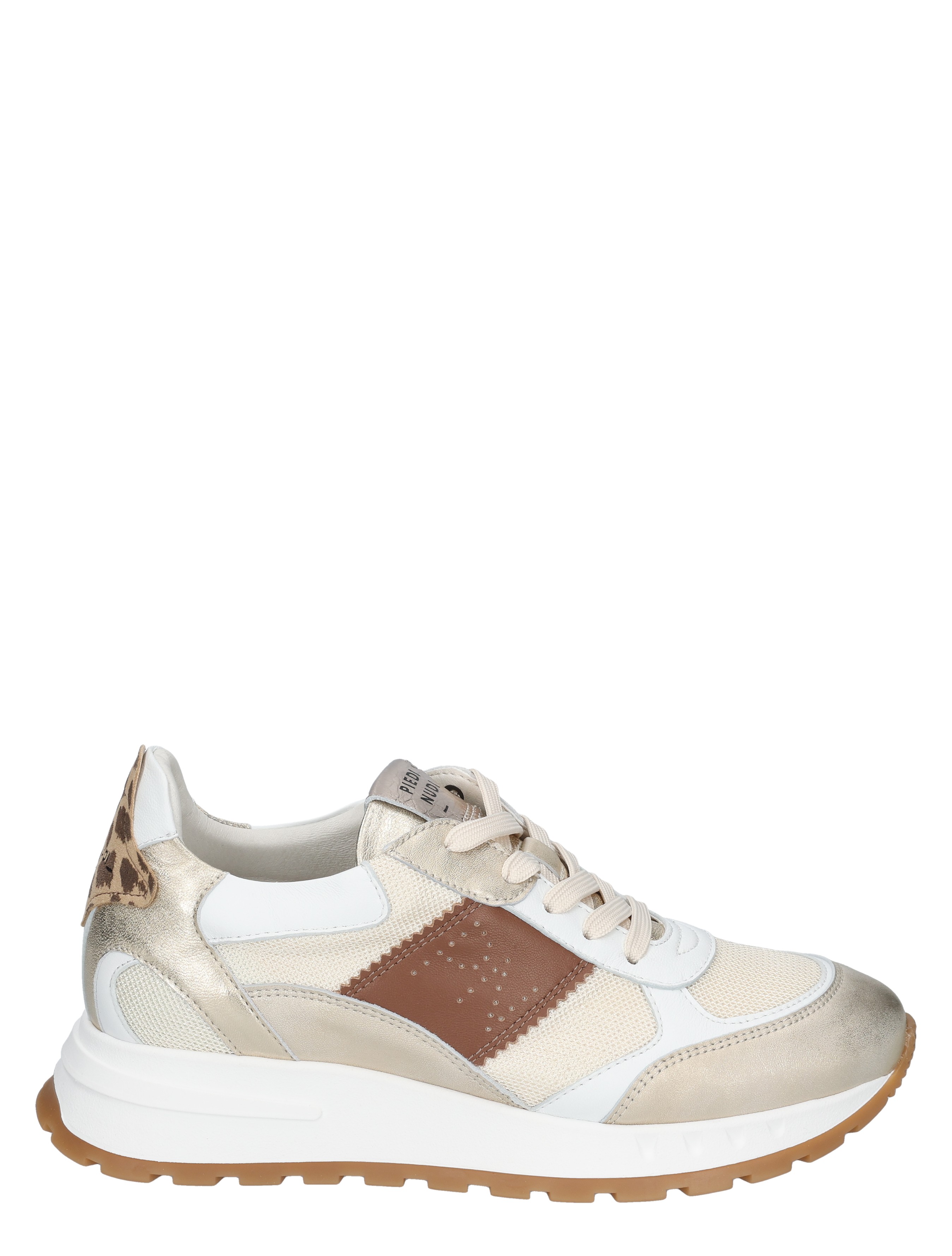 Piedi Nudi - Helen 03.01 Gold Leopard - Dames - Veterschoenen - Casual Veterschoenen - 50524_53_1