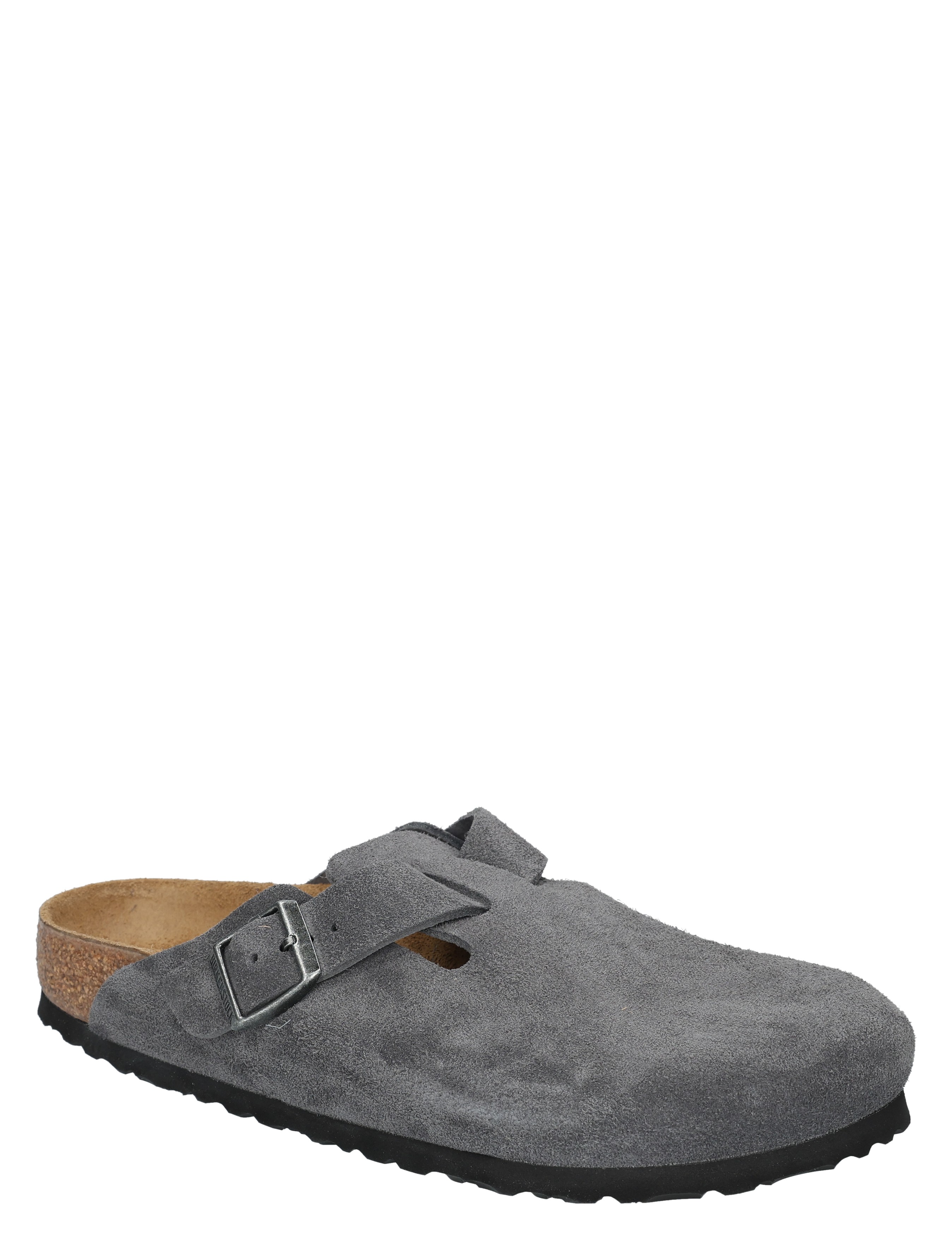 Birkenstock - Boston 1031678 Suede Charcoal - Heren - Muiltjes - 49876_99_3