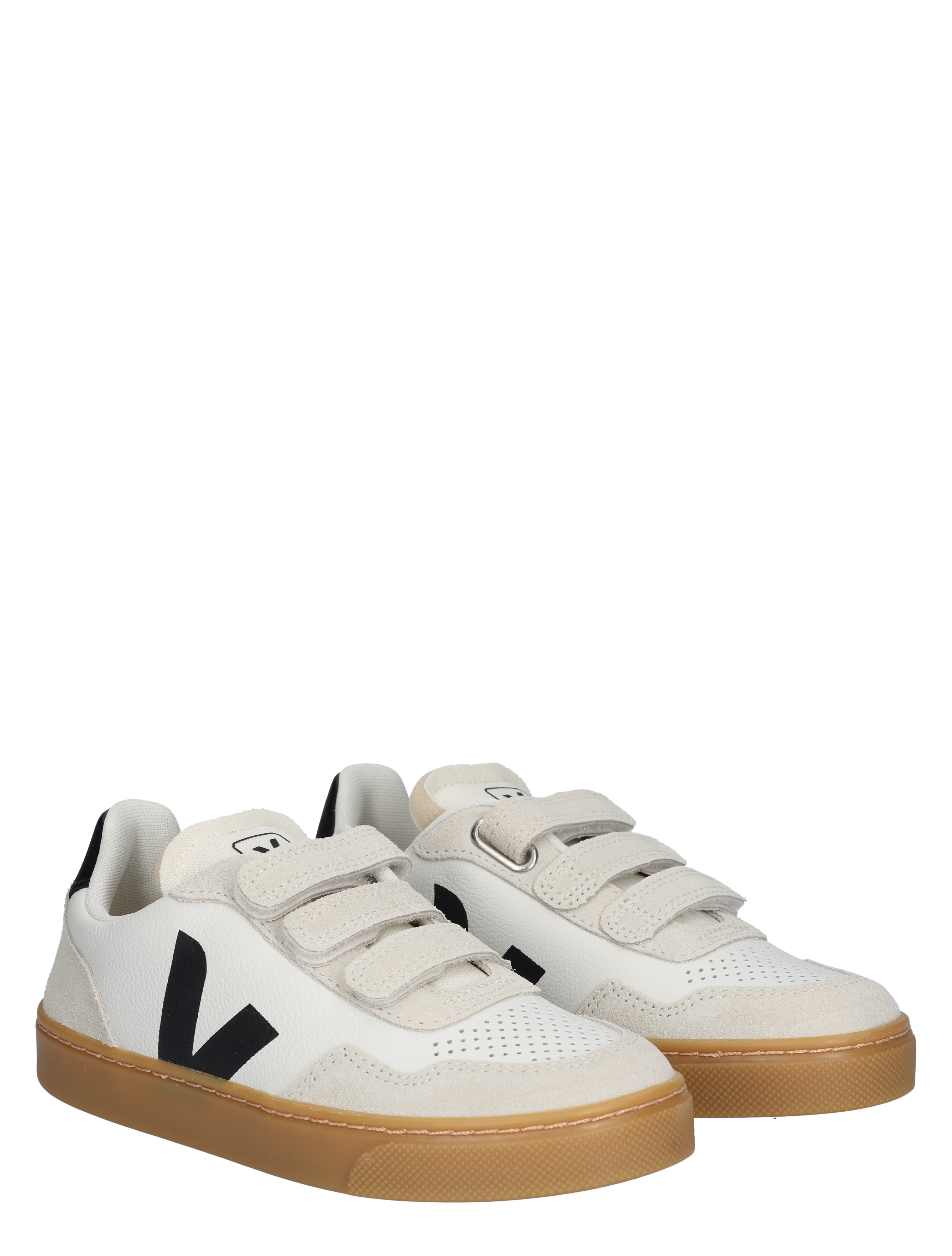 Veja - Small V-90 Kids Leather SX2021006C White Black Natural - Meisjes - Jongens - Sneakers - Lage Sneakers - Lage Sneakers - Sneakers - 48210_81_5