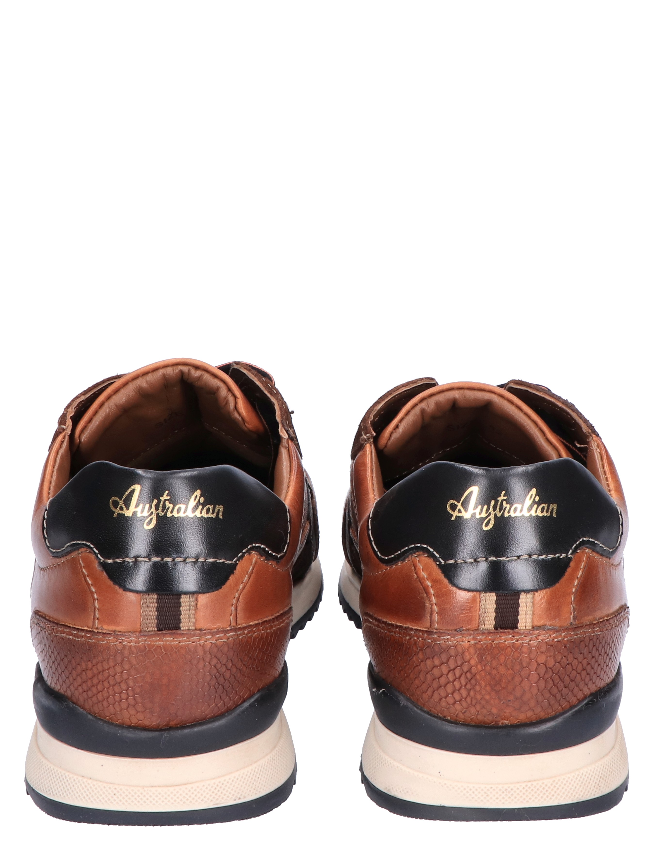 Australian - Bakersville Cognac Black G-Wijdte - Heren - Veterschoenen - Casual Veterschoenen - 45808_02_6