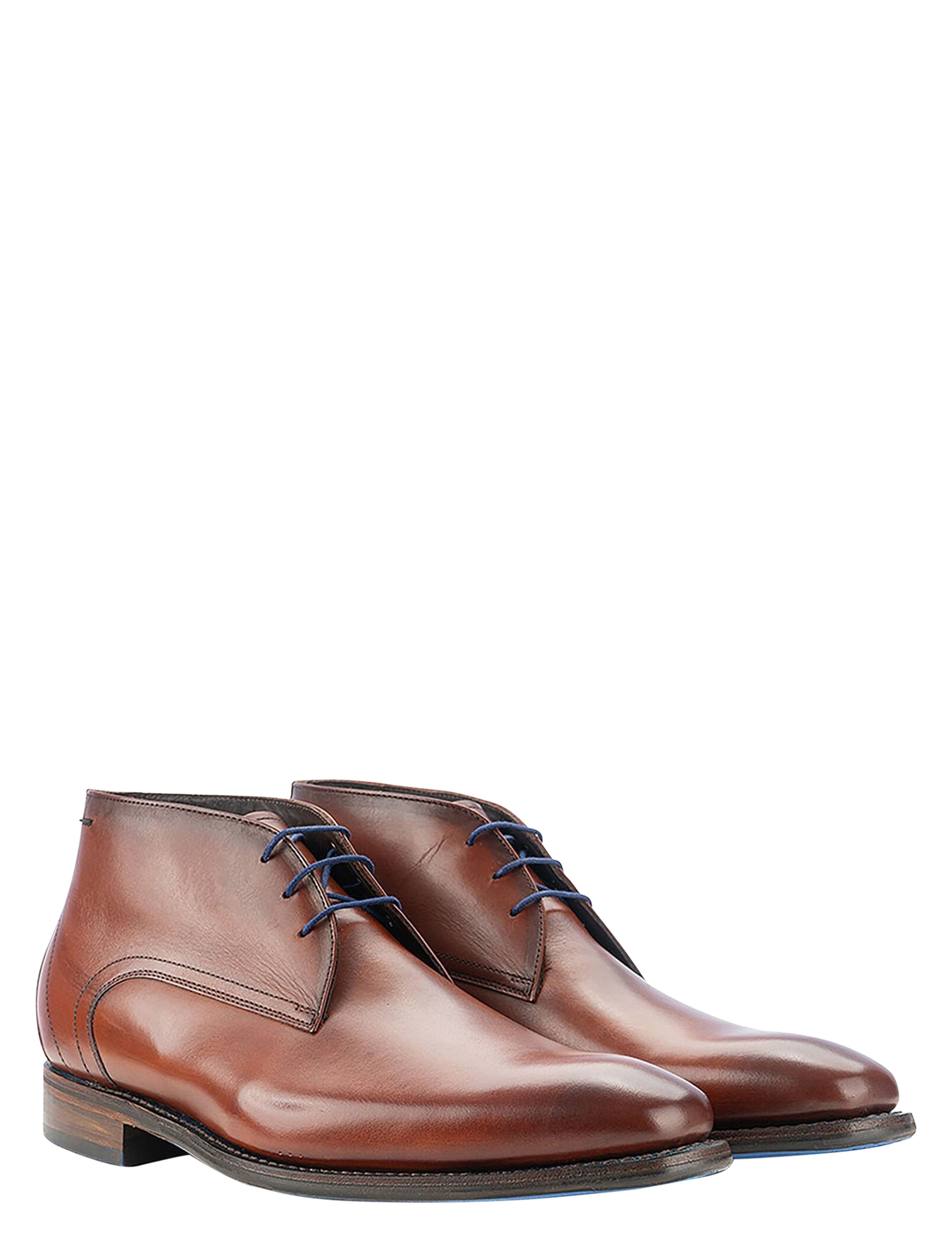 Floris van Bommel - De Loper SFM-50160 15.00 Dark Cognac H-Wijdte - Heren - Veterschoenen - Nette Veterschoenen - 46581_22_3
