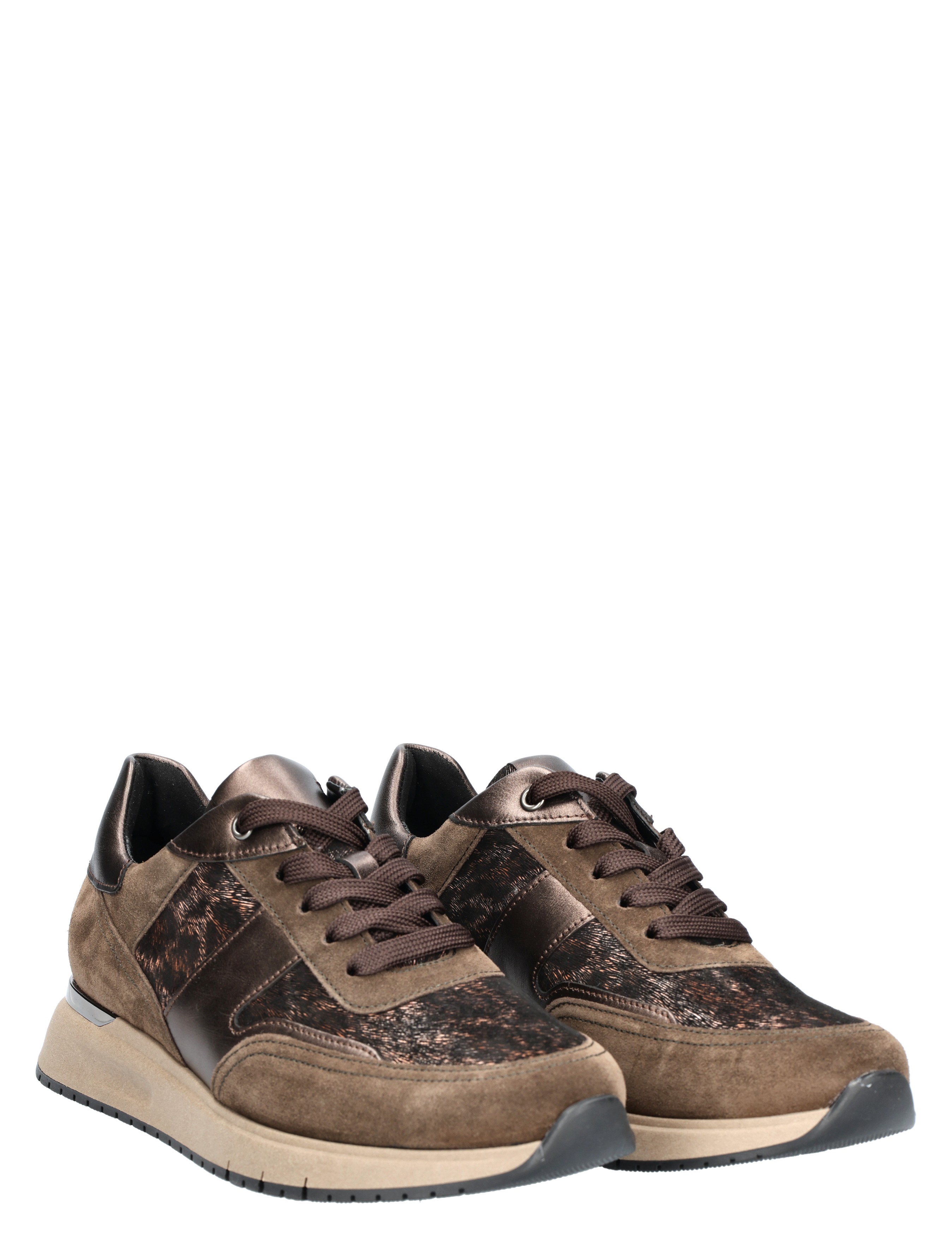 Gabor - 76.445.63 Brown H-Wijdte - Dames - Veterschoenen - Casual Veterschoenen - 48907_22_5