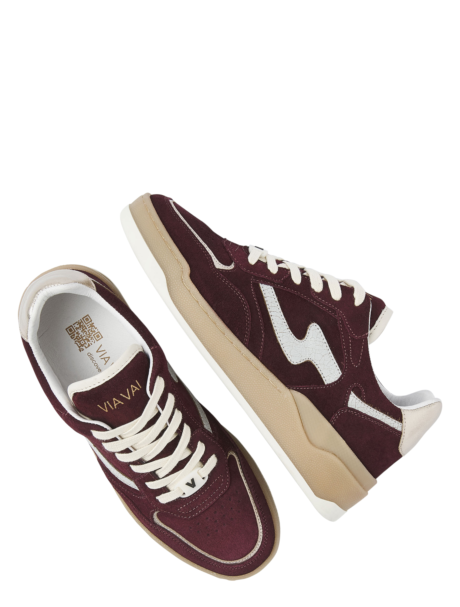 VIA VAI - Sam Levi 62026 03-1302 Red - Dames - Sneakers - Lage Sneakers - 50021_44_4