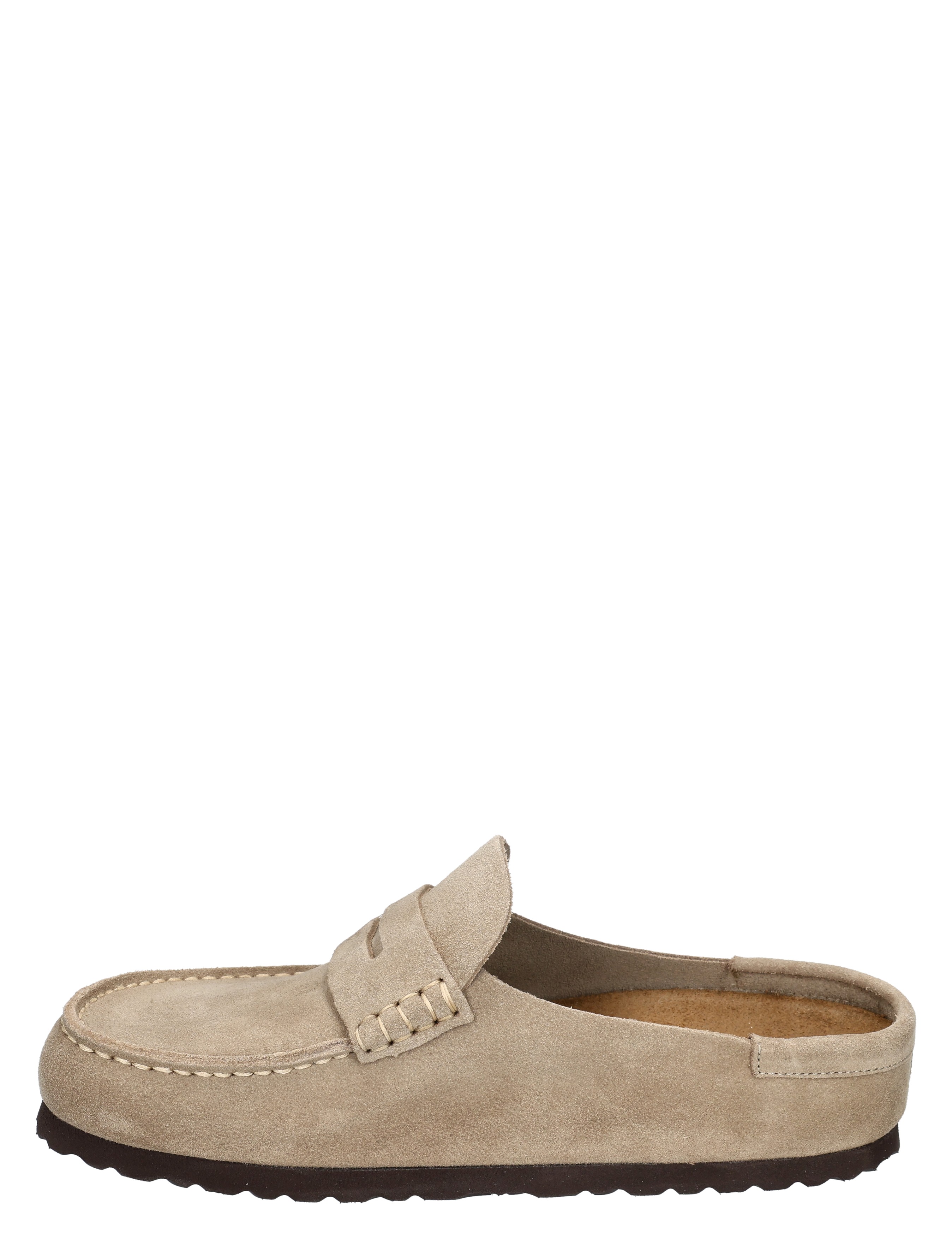 Birkenstock - Naples Wrapped Suede Suede Taupe Narrow - Dames - Loafers - 49861_77_2
