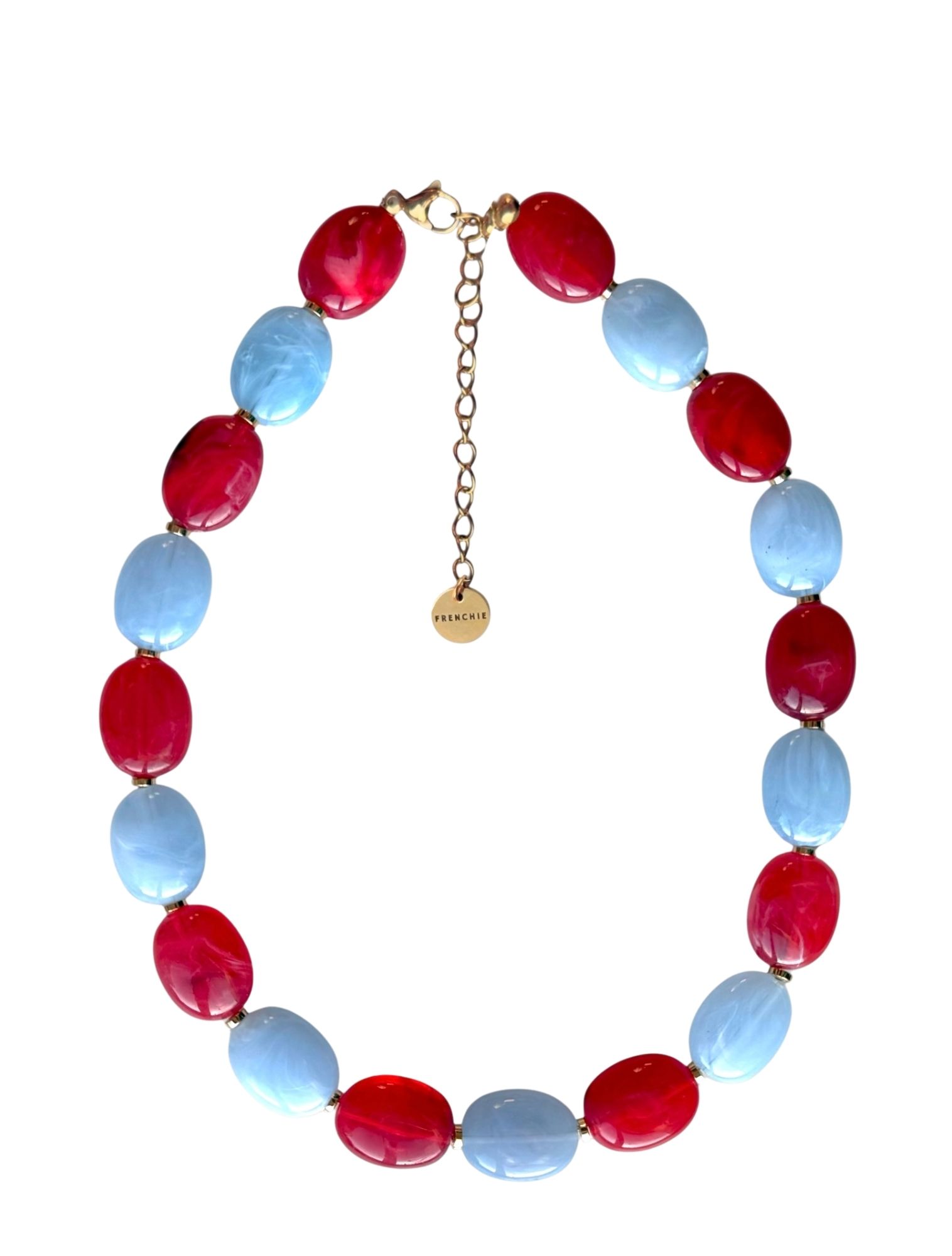 Studio Frenchie - Necklace Color Block Red Color Block Red - Dames - Sieraden - 52607_34_1
