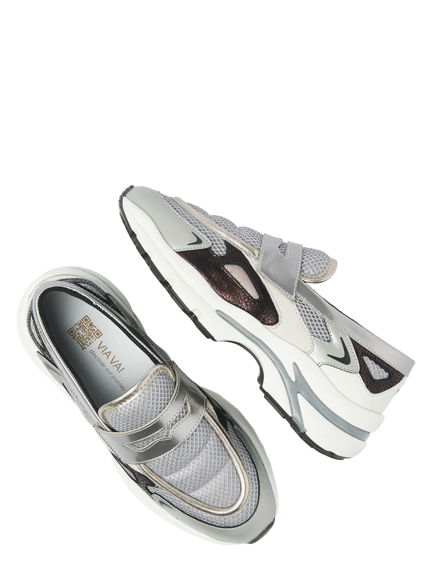 VIA VAI - Vesper Lana 62246 02-224 Silver - Sneakers - Dames - Slip On Sneakers - 50051_54_4