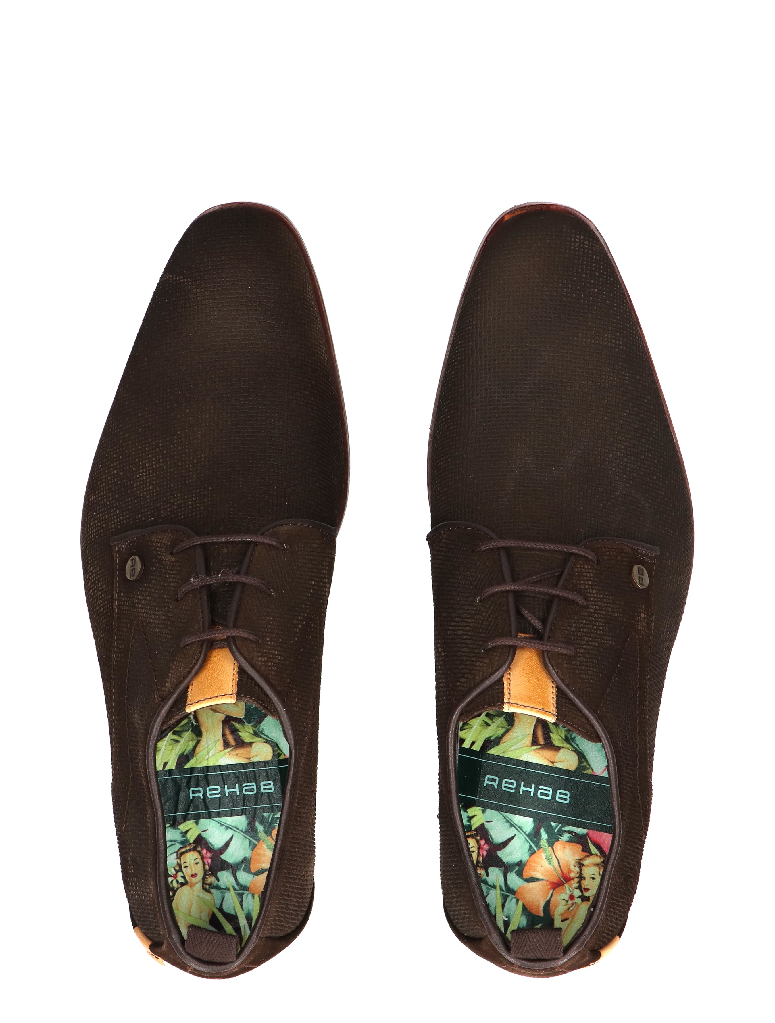 Rehab Footwear - Greg Wall 4800 Dark Brown - Heren - Veterschoenen - Nette Veterschoenen - 49156_22_7