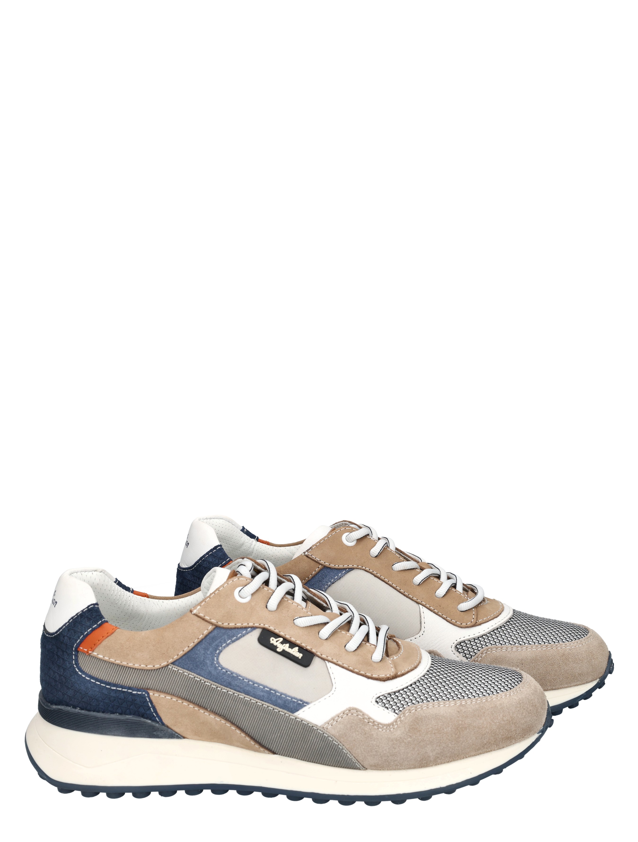 Australian - Yamato 15.1712.01.K15 Grey Beige Whit - Heren - Veterschoenen - Casual Veterschoenen - 50782_79_6