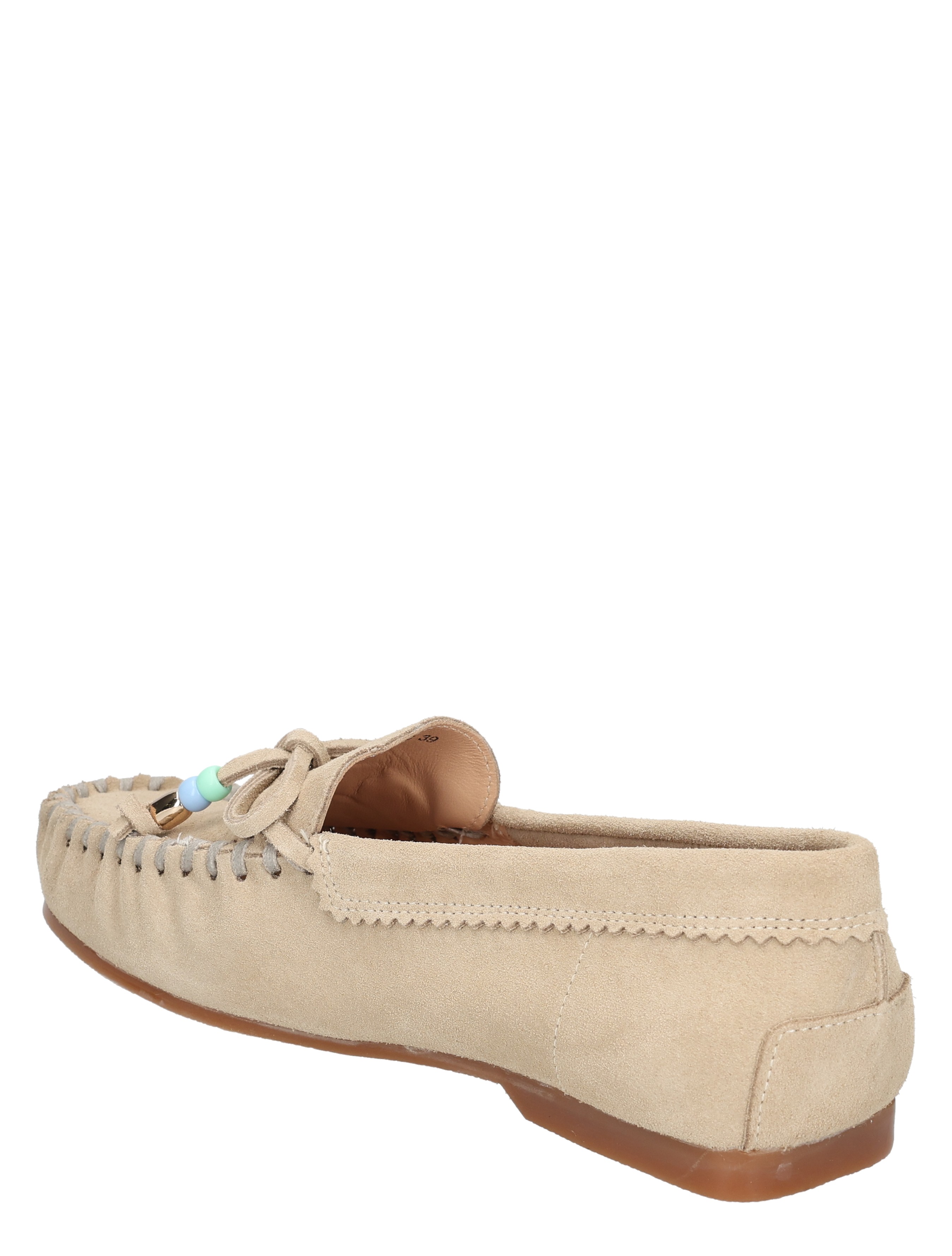 mocassin, suede, neutraal, luxe, slipper