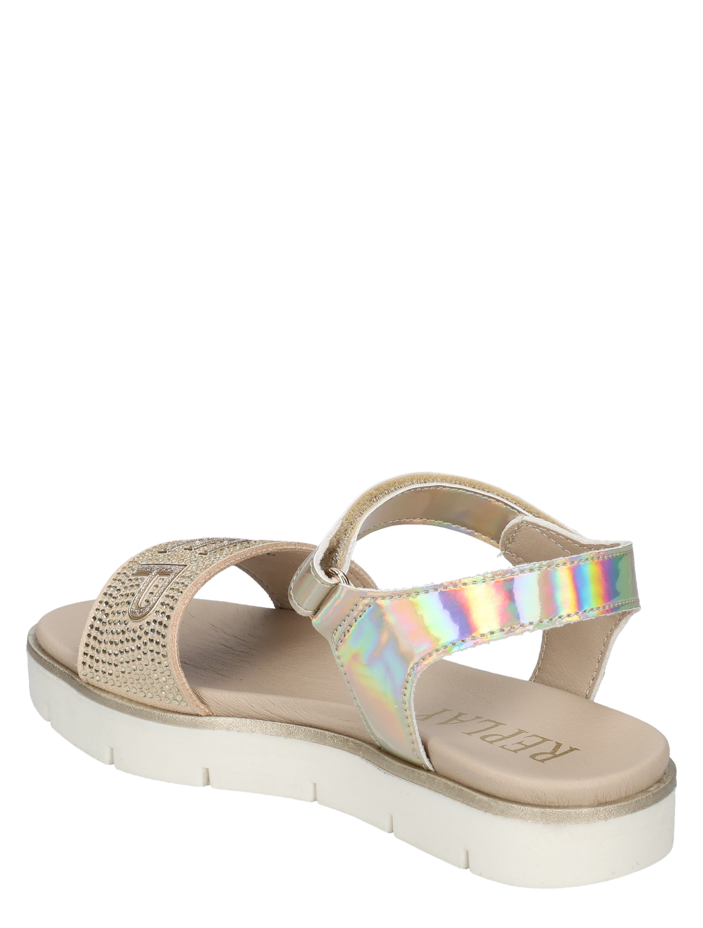 sandalen, sandalen met riempje, glanzend, strassenkleding?, hoorns?