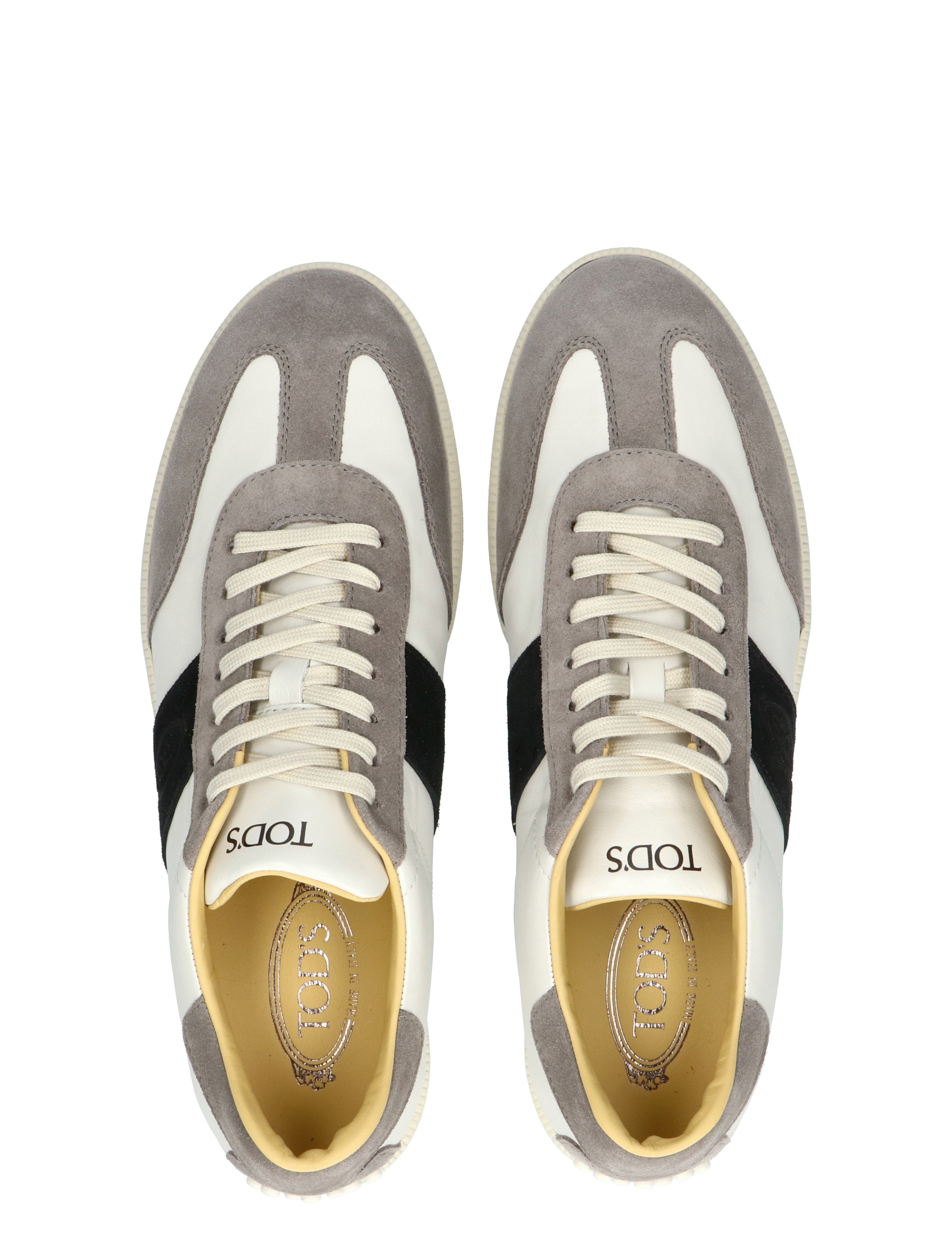 Tabs Sneaker in Leather CF14 White Black