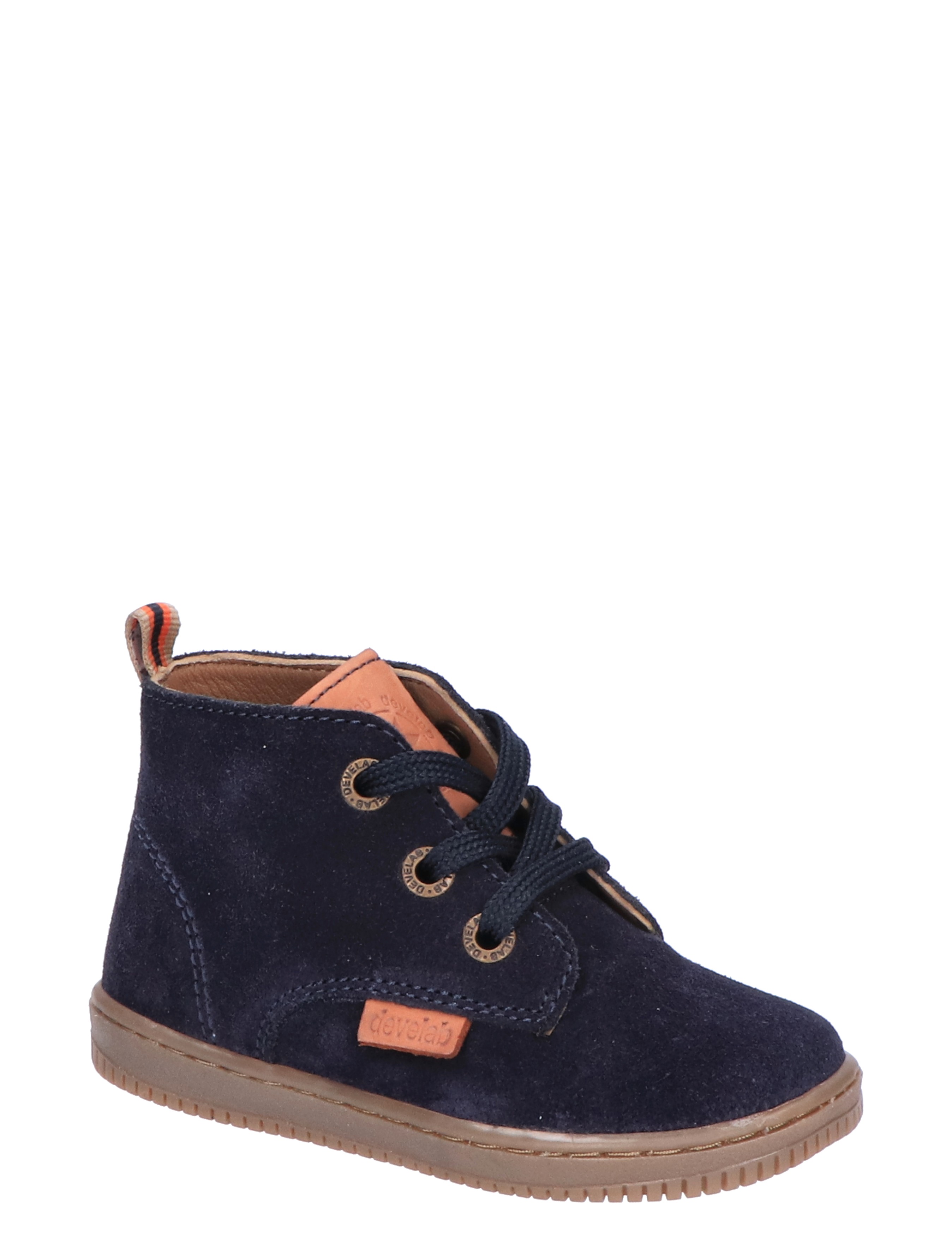 Develab - 44337 633 Navy Suede - Meisjes - Jongens - Veter Boots - Boots - Boots - Veter Boots - 45696_33_3