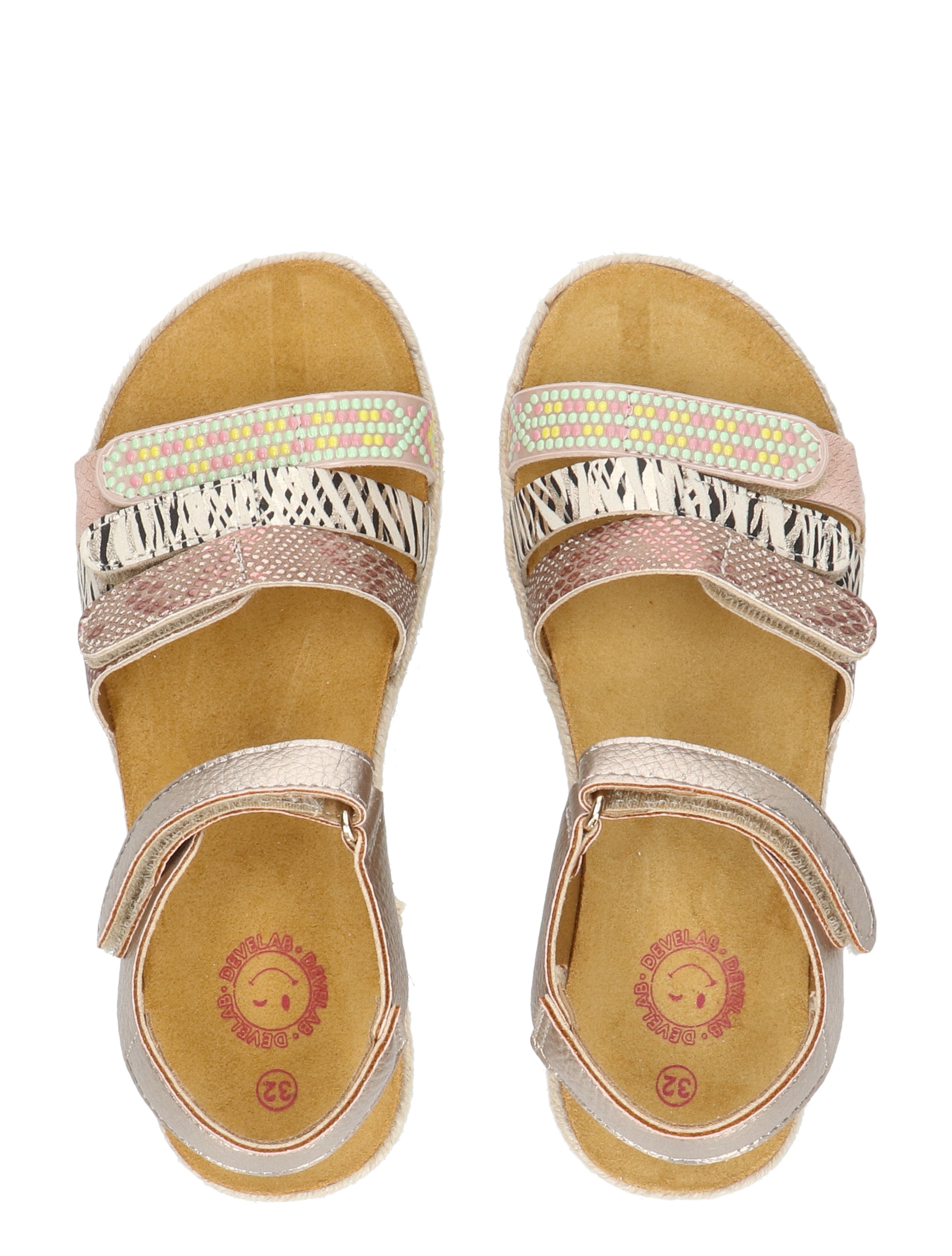 Develab - 48526 Gold Metallic - Meisjes - Sandalen - 50543_53_6