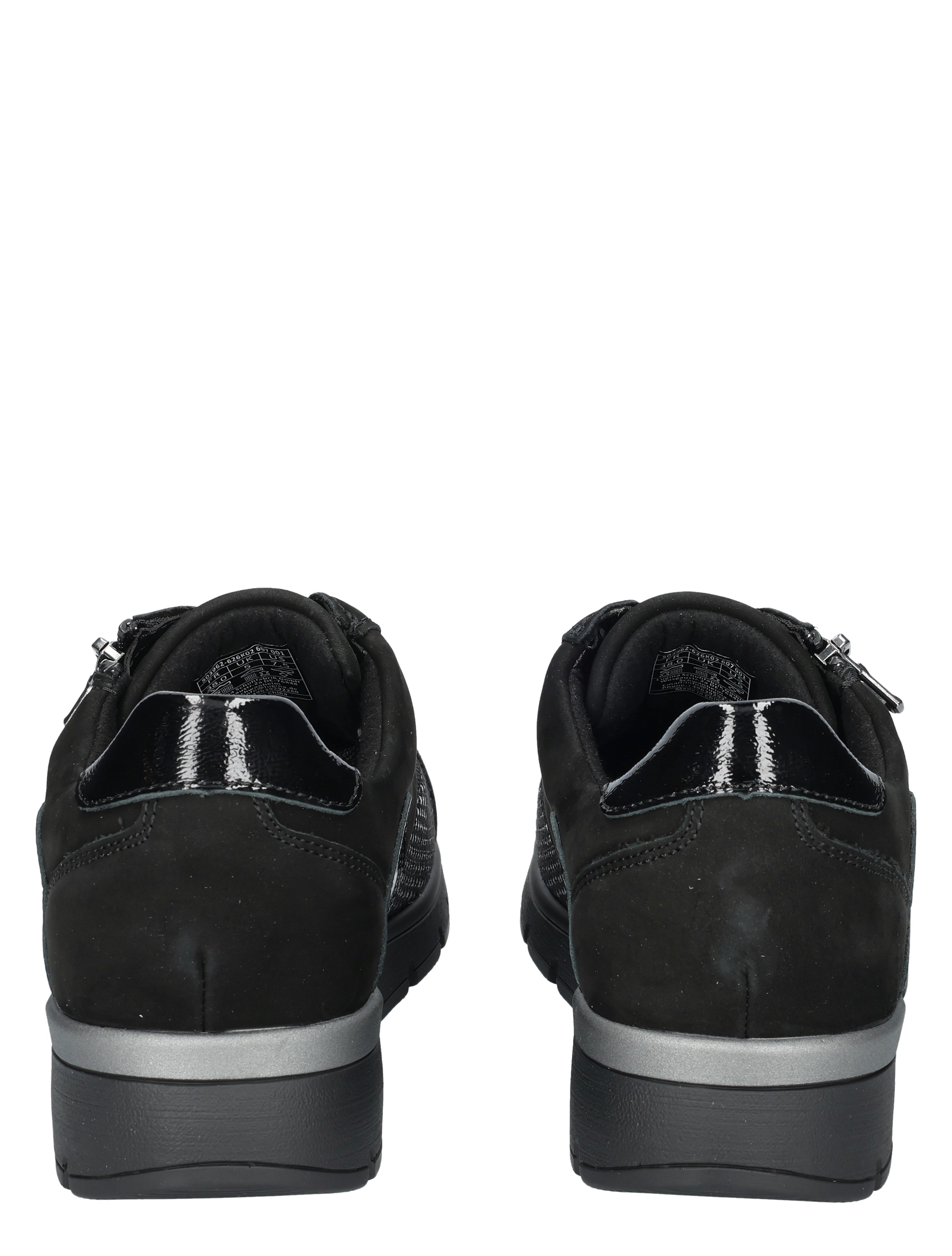 black shoes, ankle boots, suede, black patent heel, low wedge